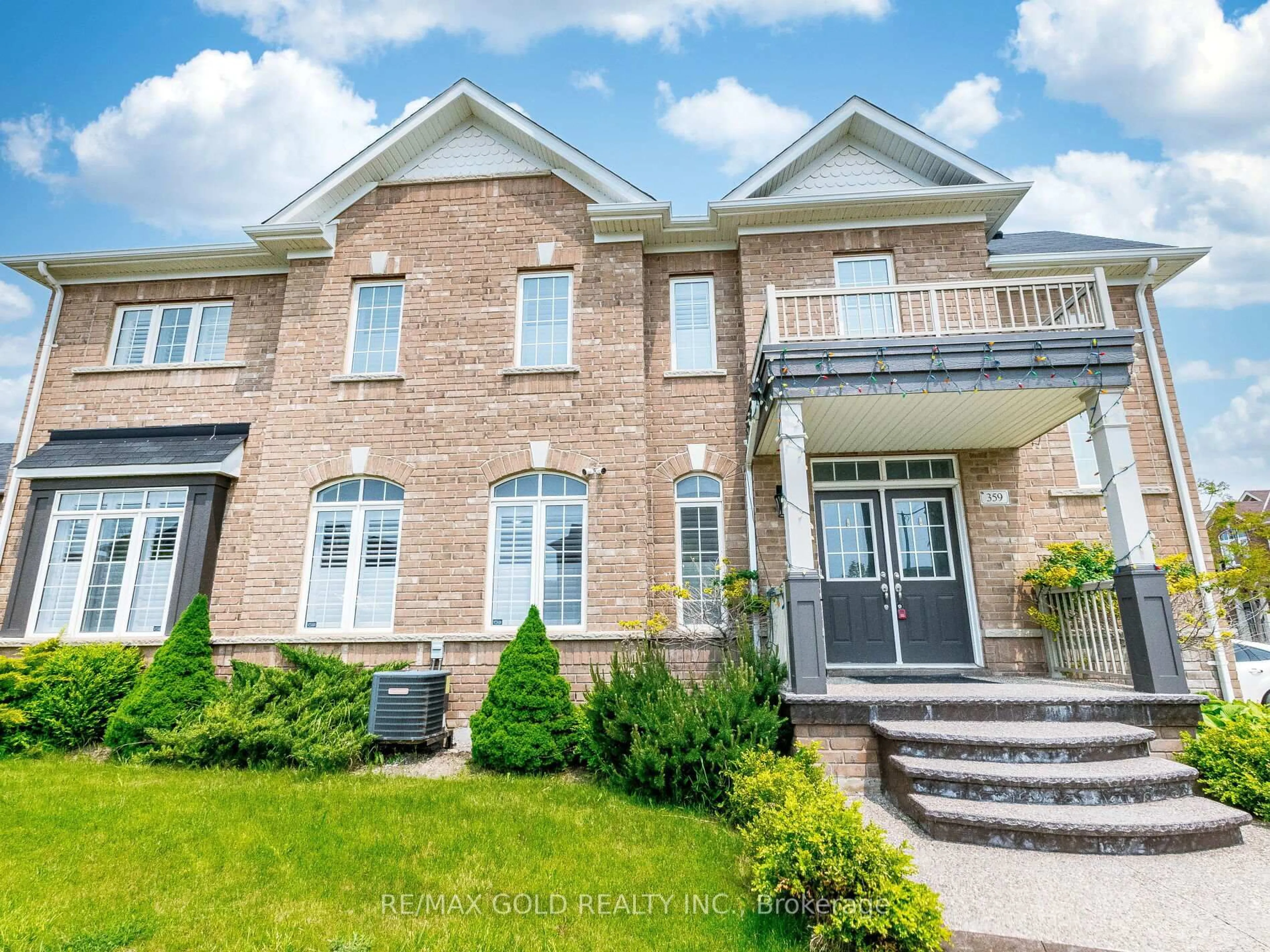 Home with brick exterior material, street for 359 Robert Parkinson Dr, Brampton Ontario L7A 4C9