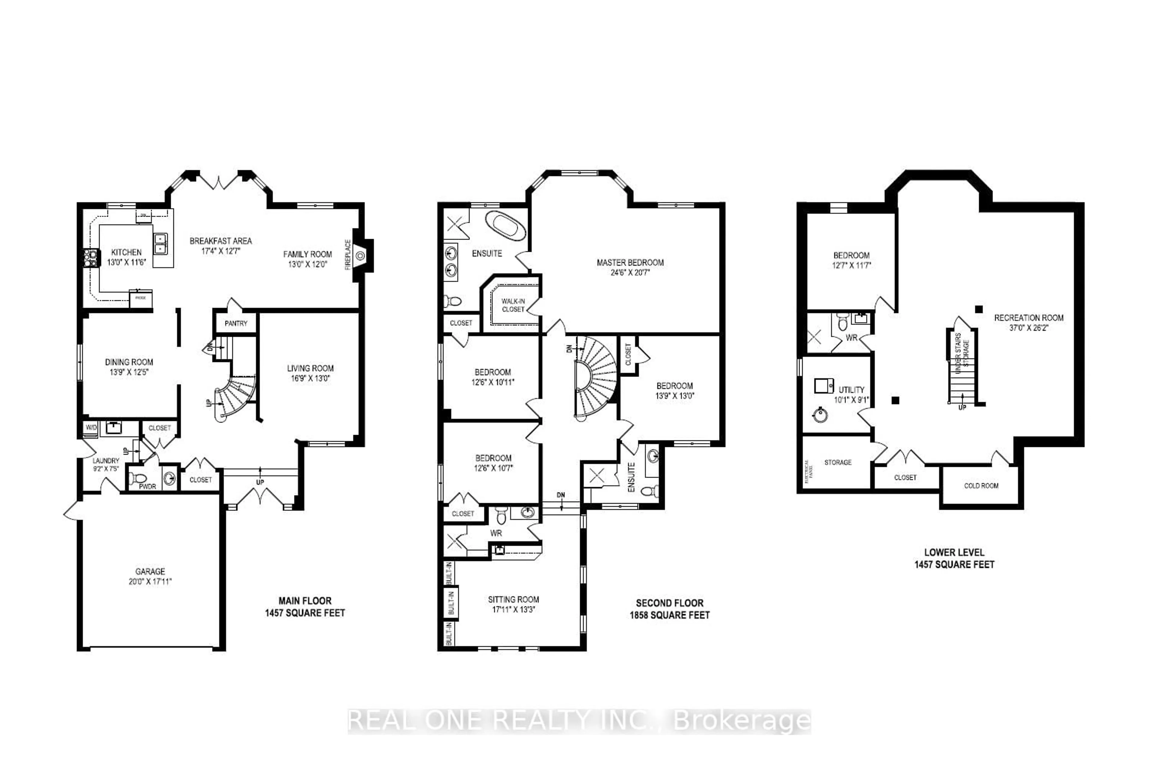 Floor plan for 306 Northwood Dr, Oakville Ontario L6M 1M7