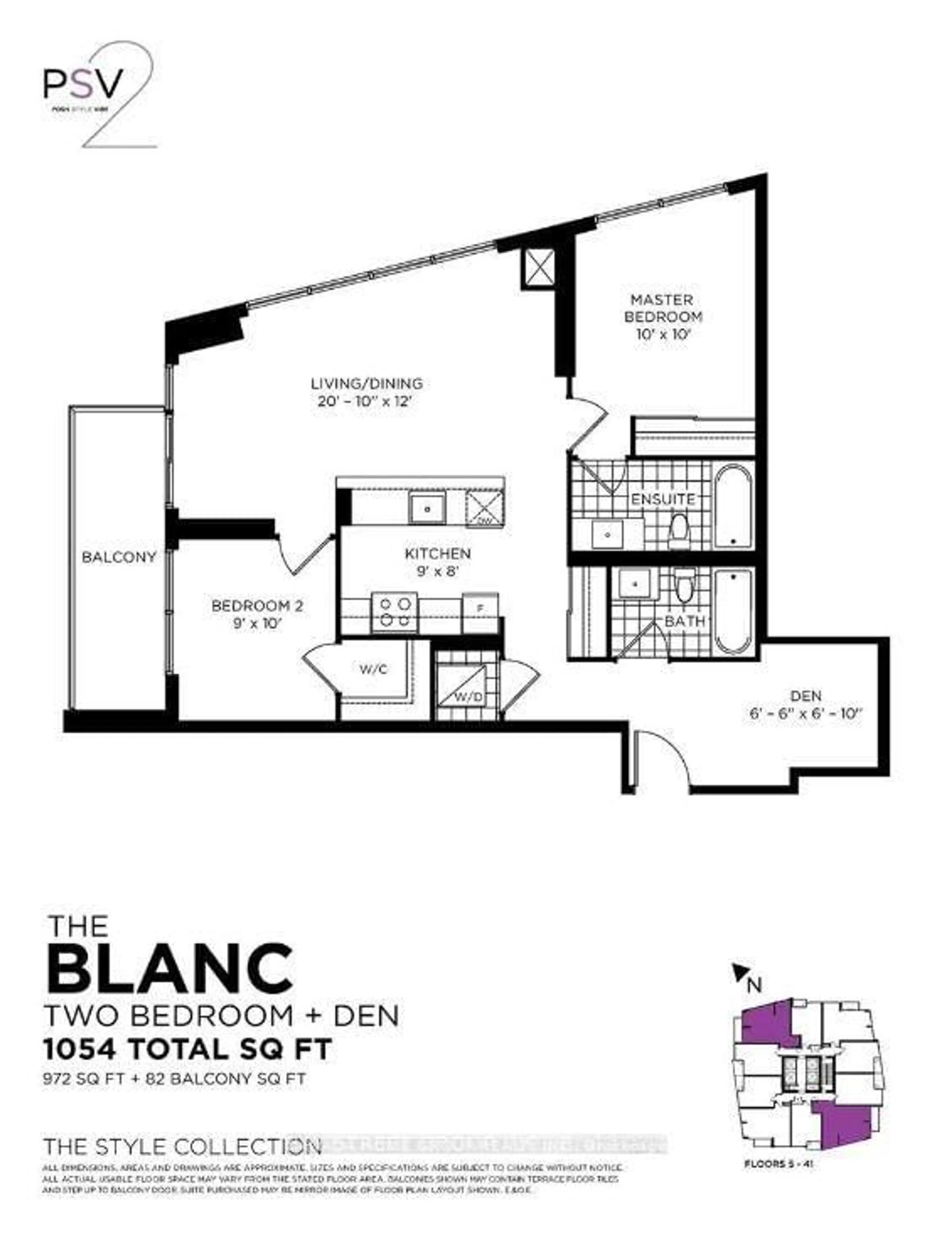 Floor plan for 510 Curran Pl #3202, Mississauga Ontario L5B 0J8