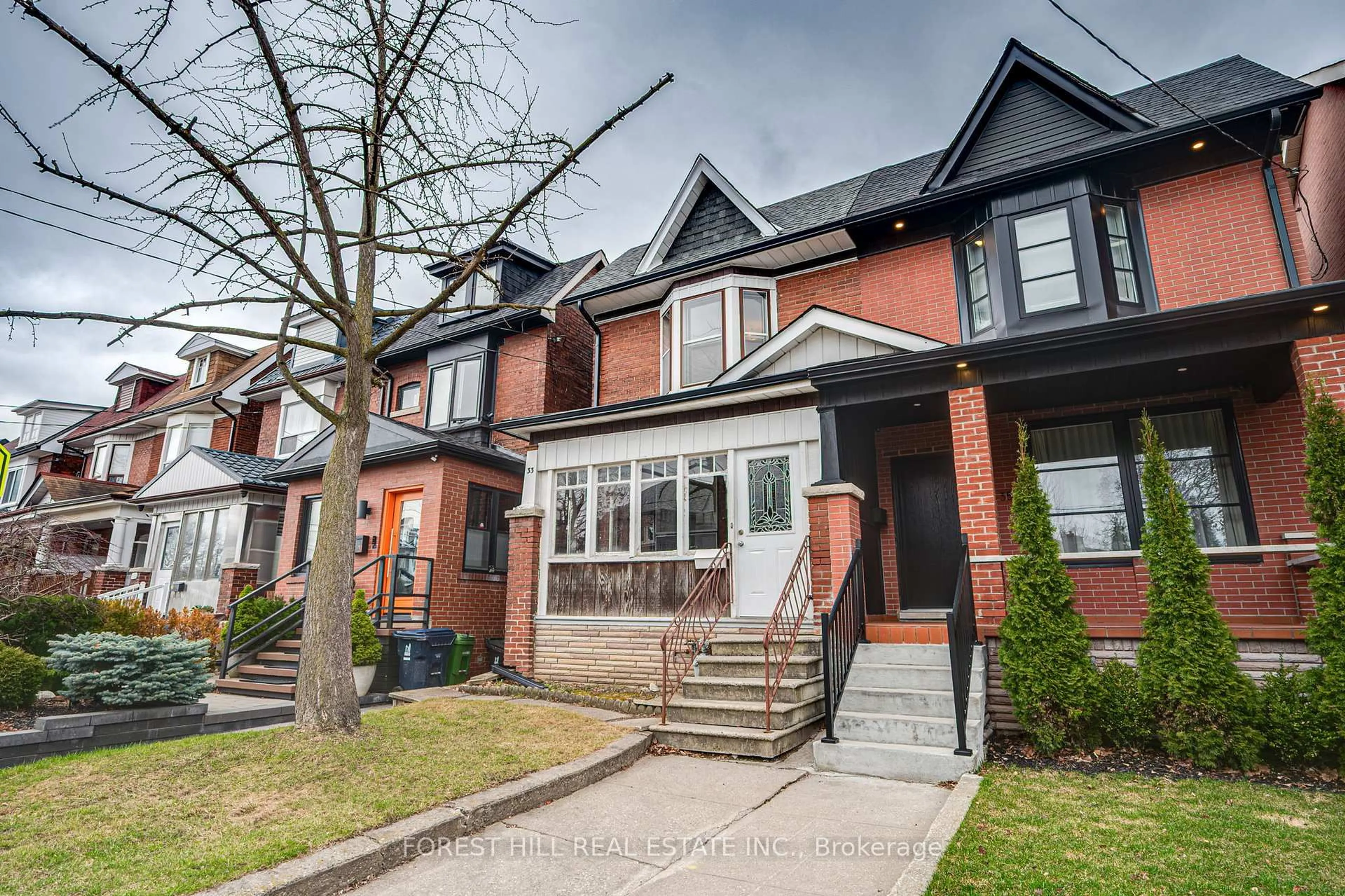 Home with brick exterior material, street for 33 Hounslow Heath Rd, Toronto Ontario M6N 1G7