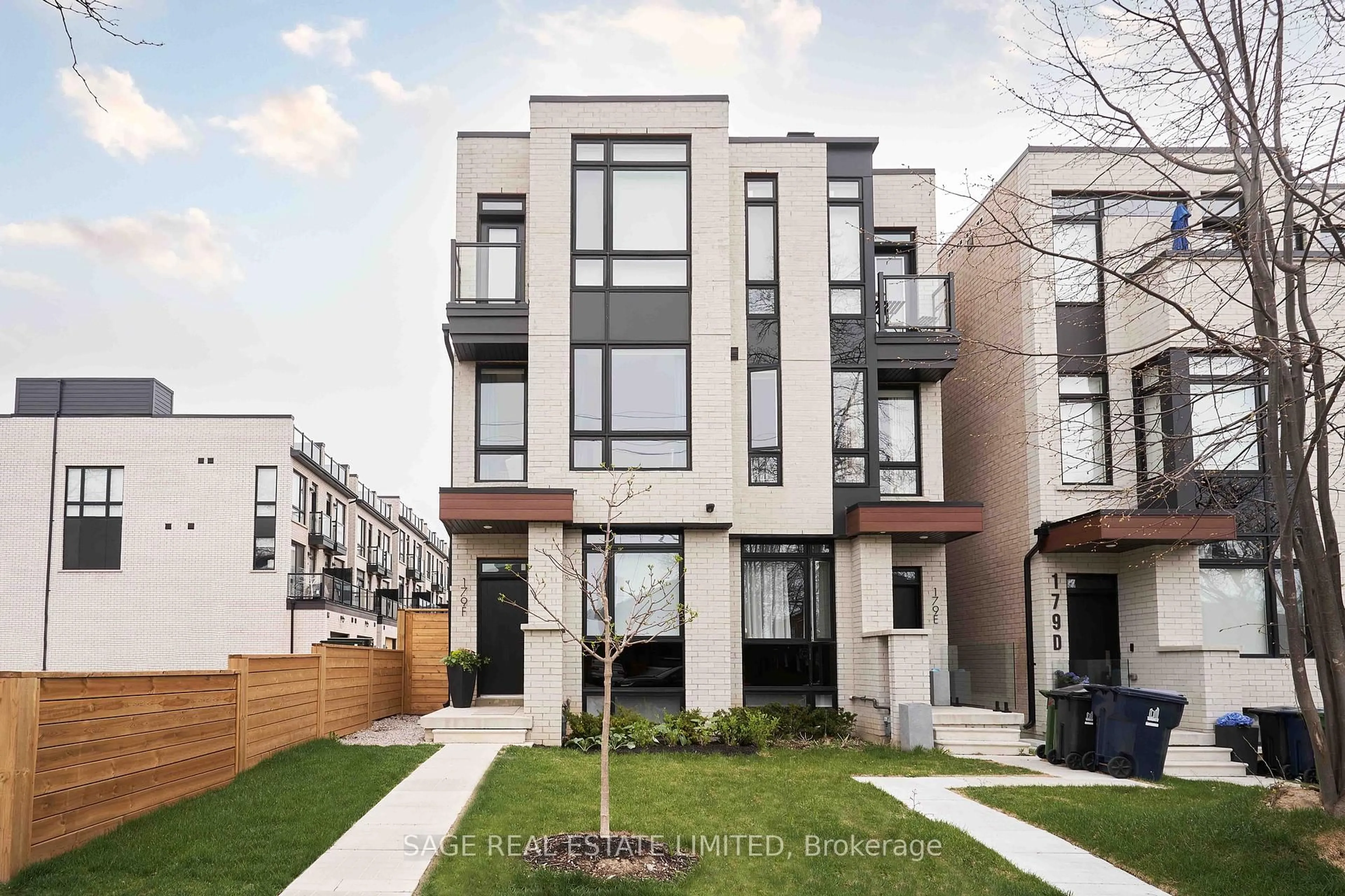 Home with brick exterior material, street for 179F Caledonia Rd, Toronto Ontario M6E 4S8