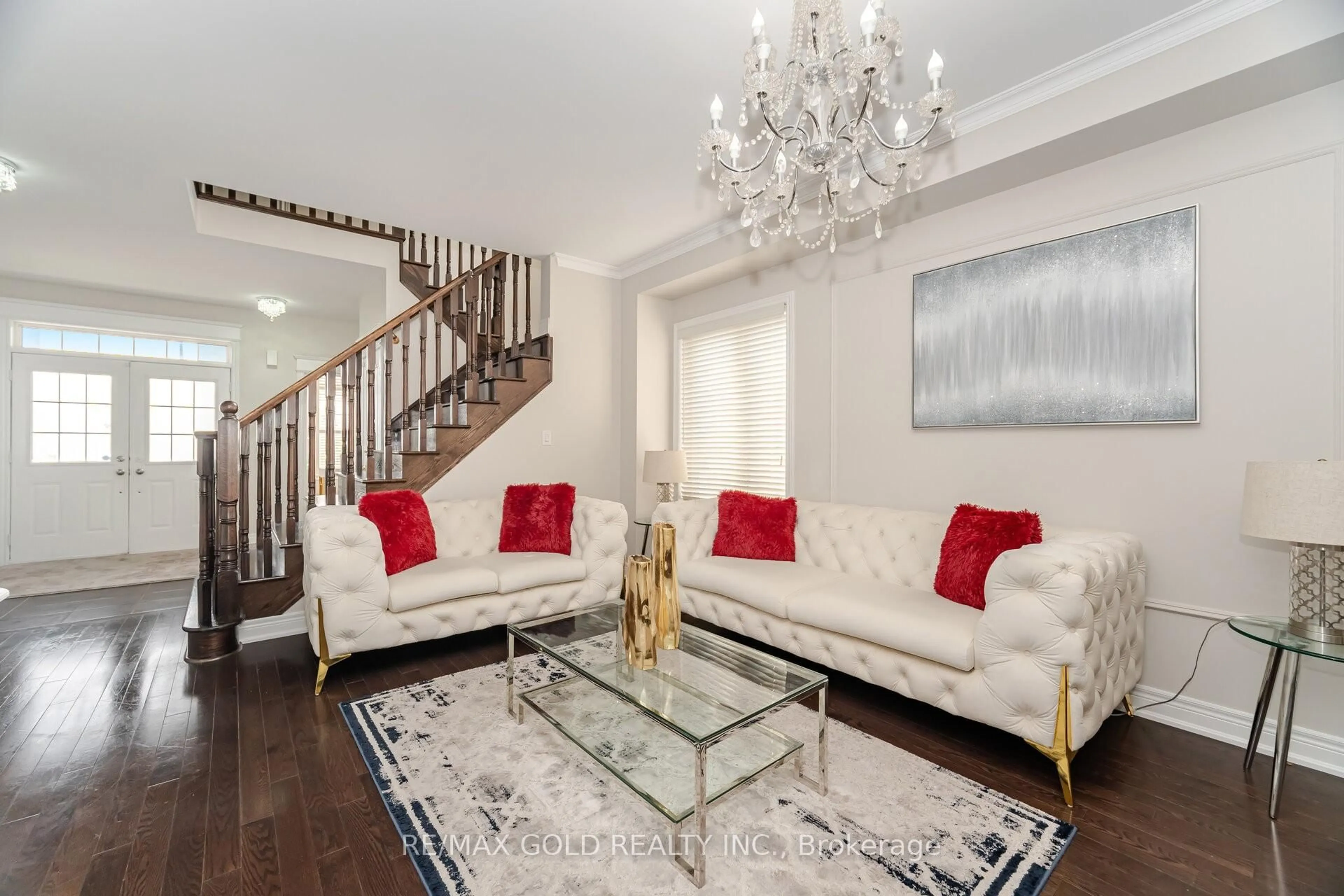 Living room with furniture, unknown for 61 Birch Tree Tr, Brampton Ontario L6P 3M8