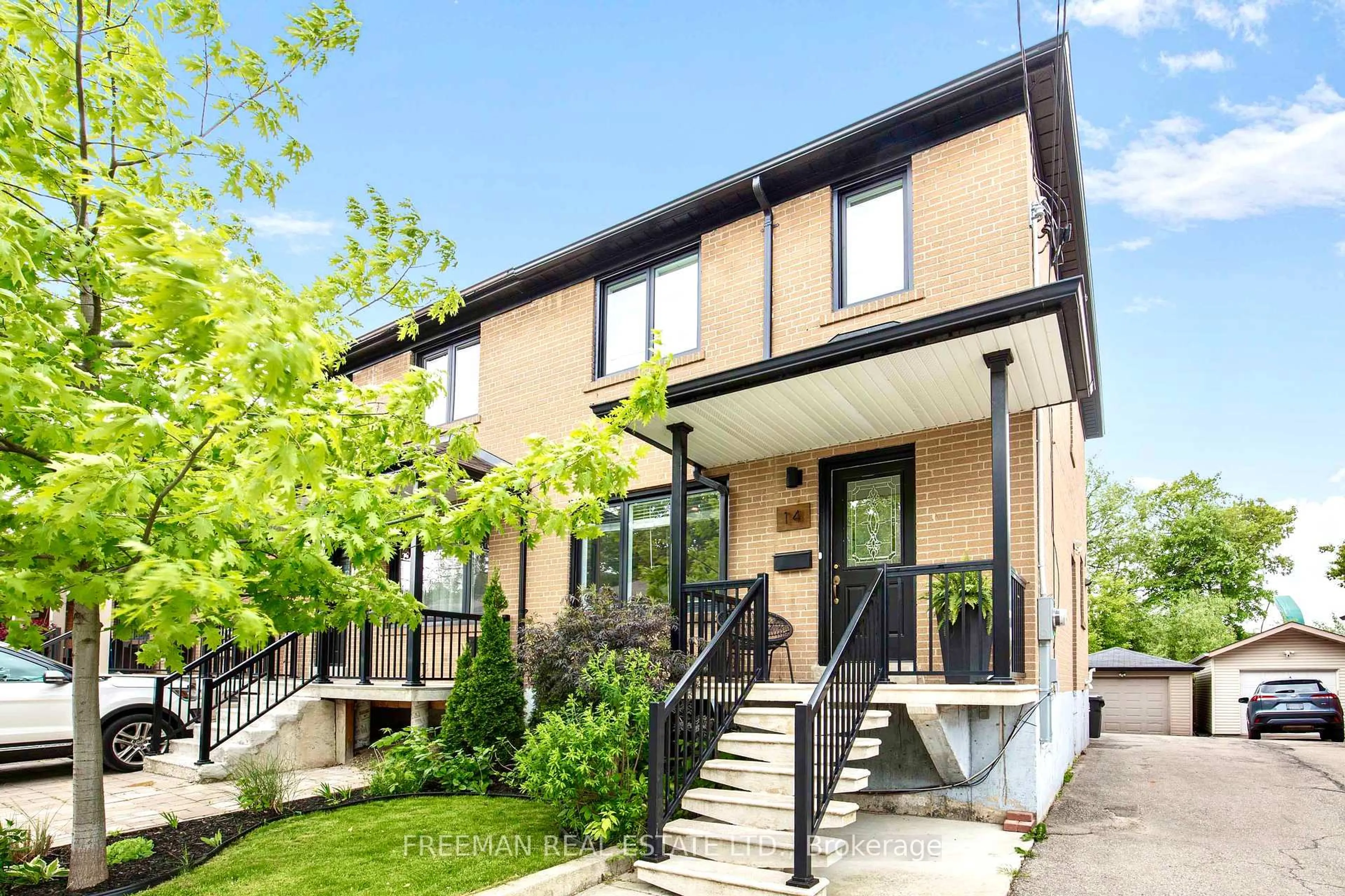 Home with brick exterior material, street for 14 Hilldale Rd, Toronto Ontario M6N 3Y2