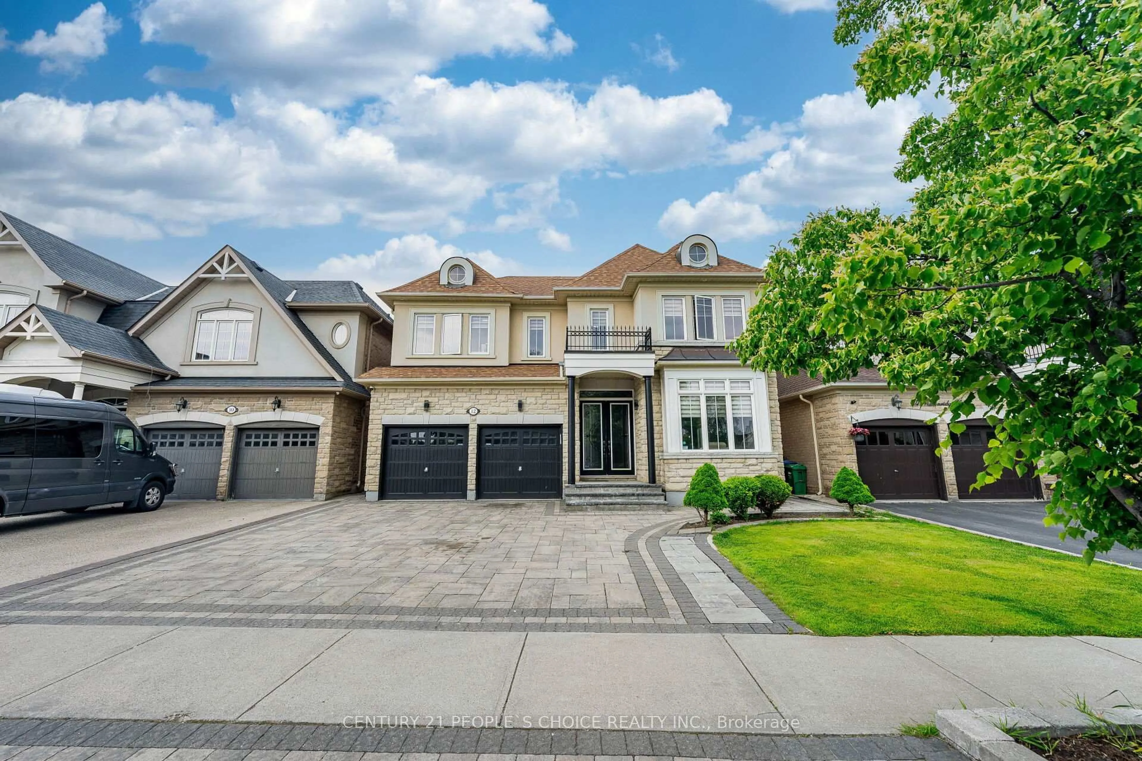 Home with brick exterior material, street for 12 Vintonridge Dr, Brampton Ontario L6P 2T6