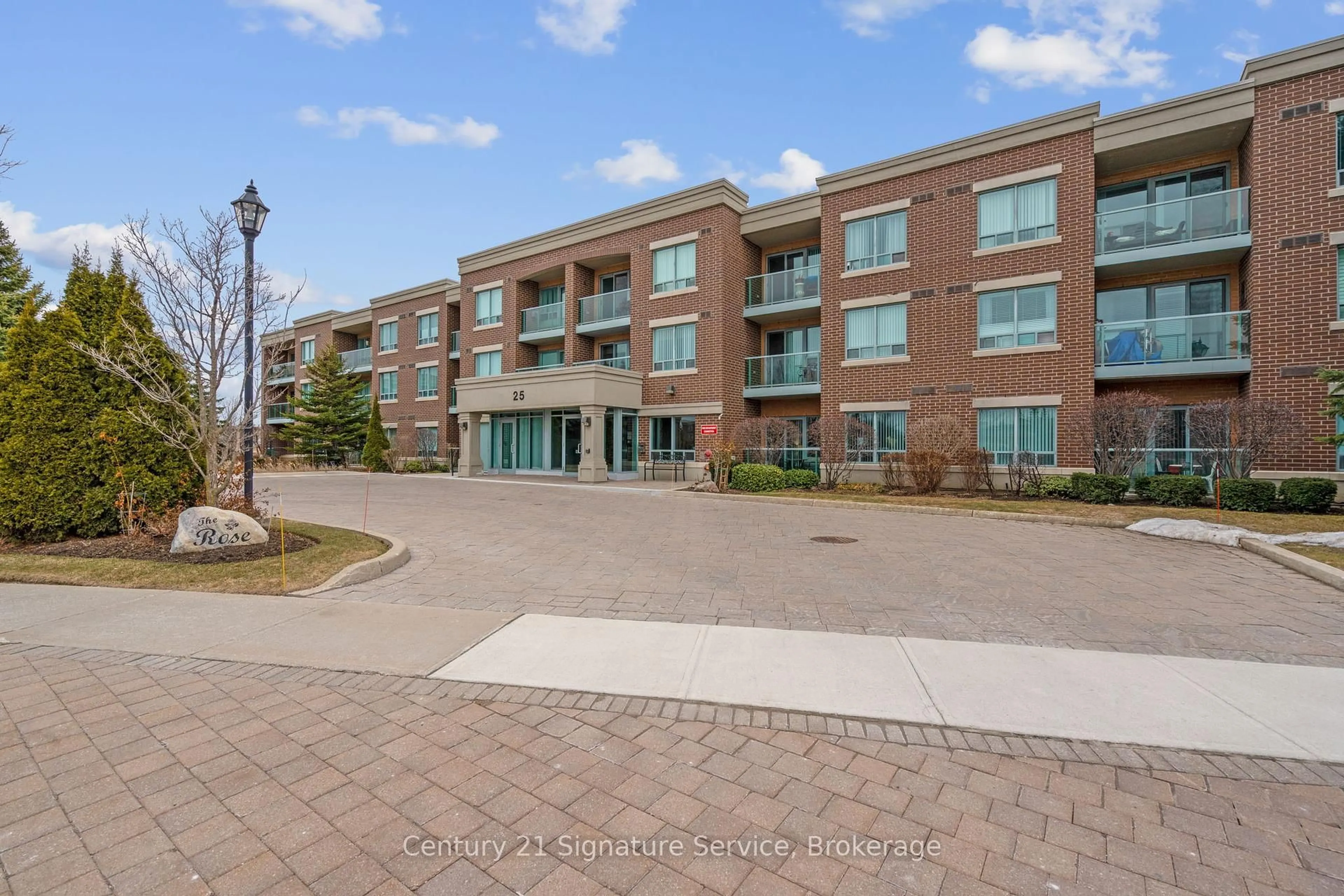 A pic from outside/outdoor area/front of a property/back of a property/a pic from drone, unknown for 25 Via Rosedale Way #212, Brampton Ontario L6R 3J8