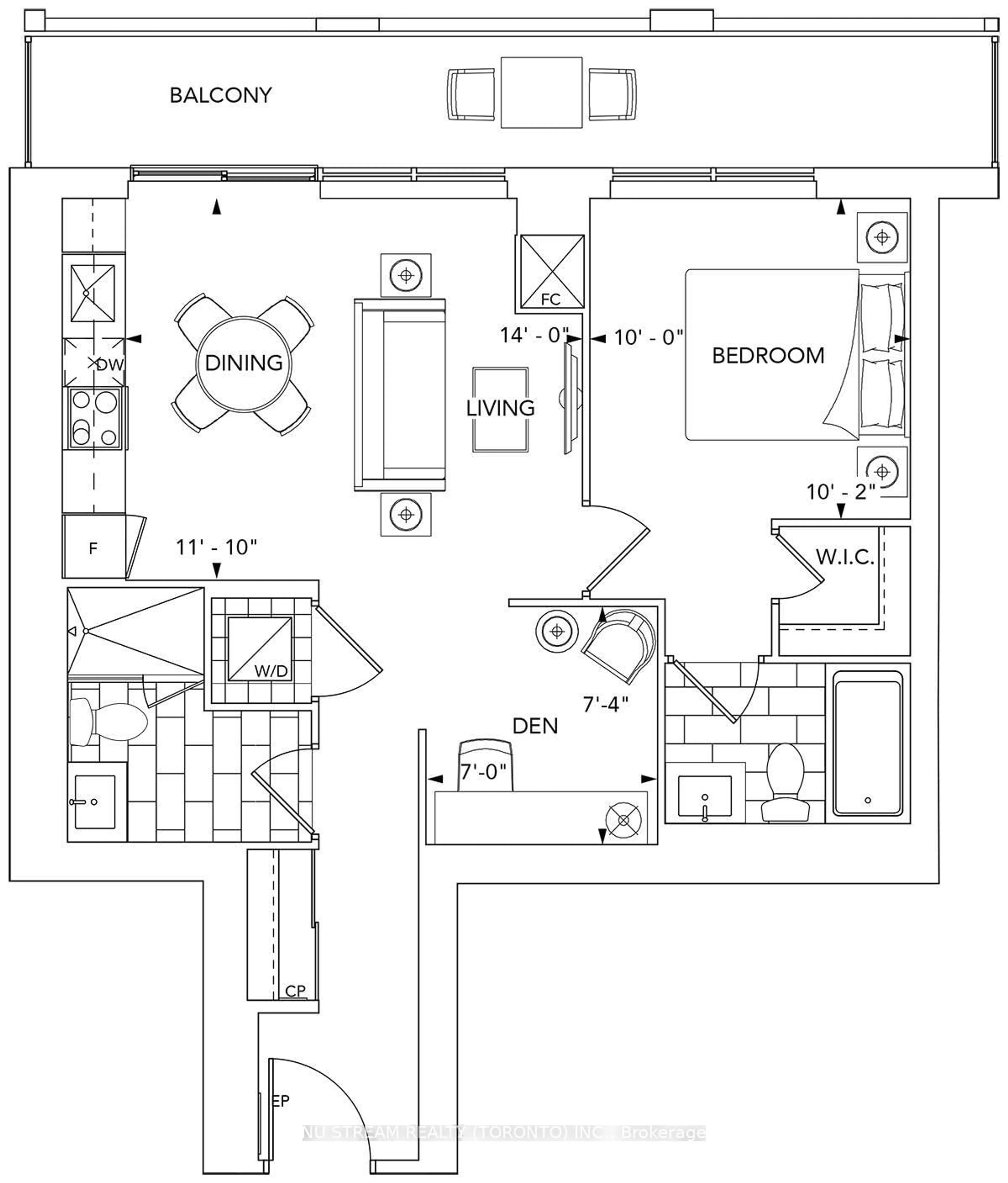 Floor plan for 5 Mabelle Ave #327, Toronto Ontario M9A 0C8