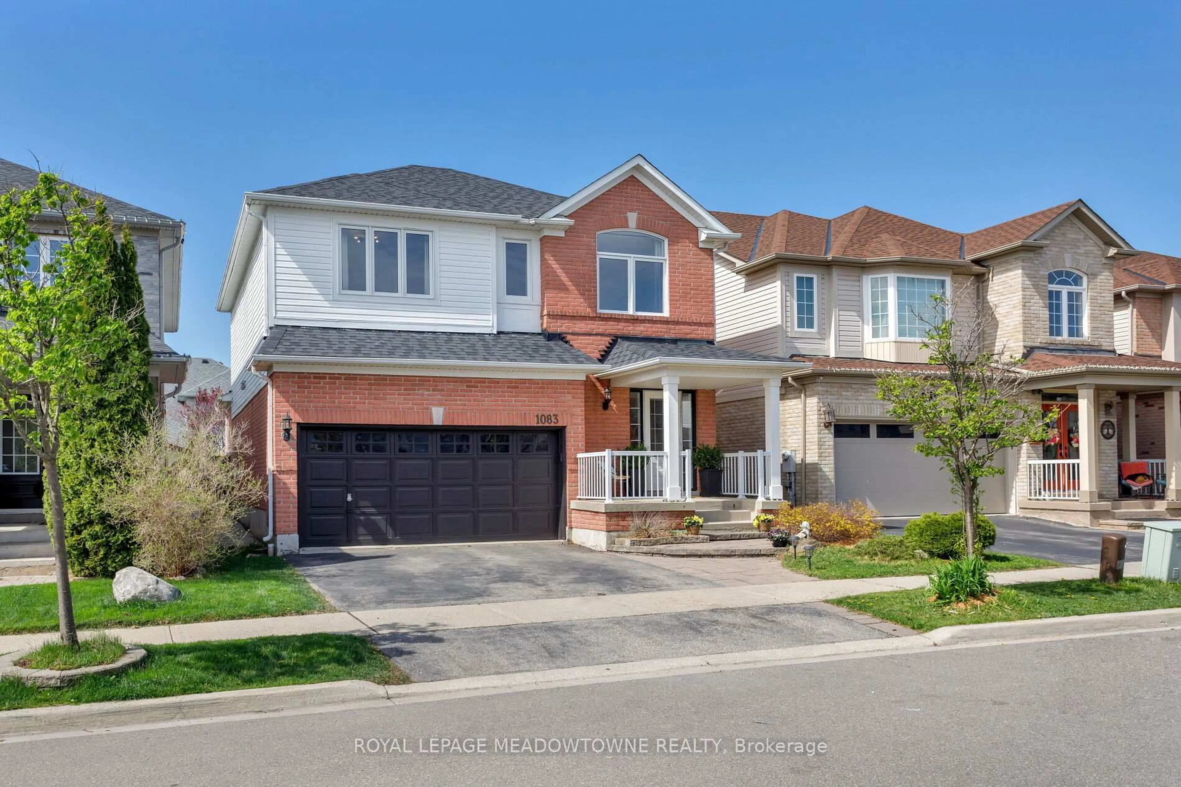 Home with brick exterior material, street for 1083 Easterbrook Cres, Milton Ontario L9T 0C3