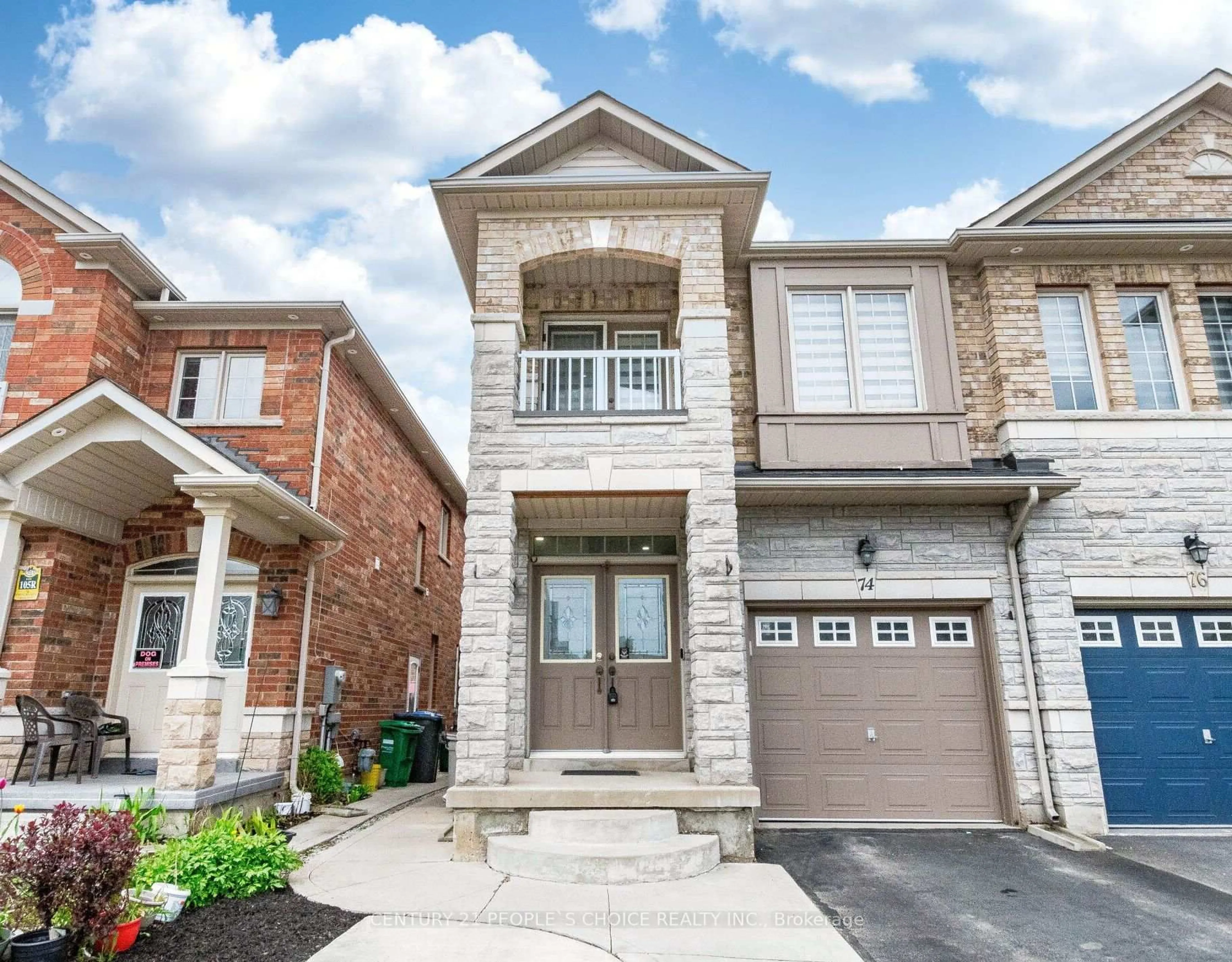 Home with brick exterior material, street for 74 Crystalview Cres, Brampton Ontario L6P 2S3