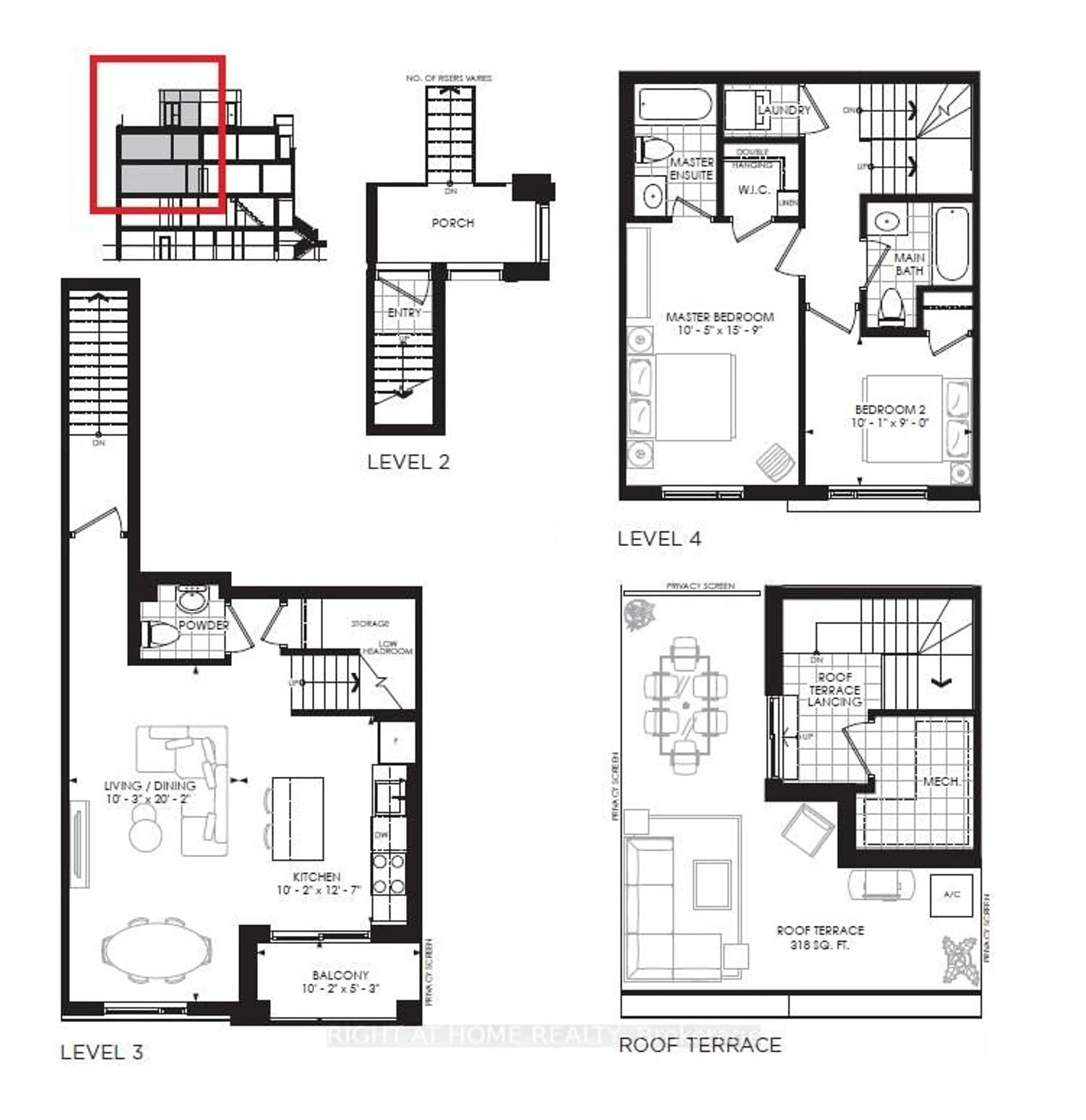 Floor plan for 349 Wheat Boom Dr #343, Oakville Ontario L6H 7X5