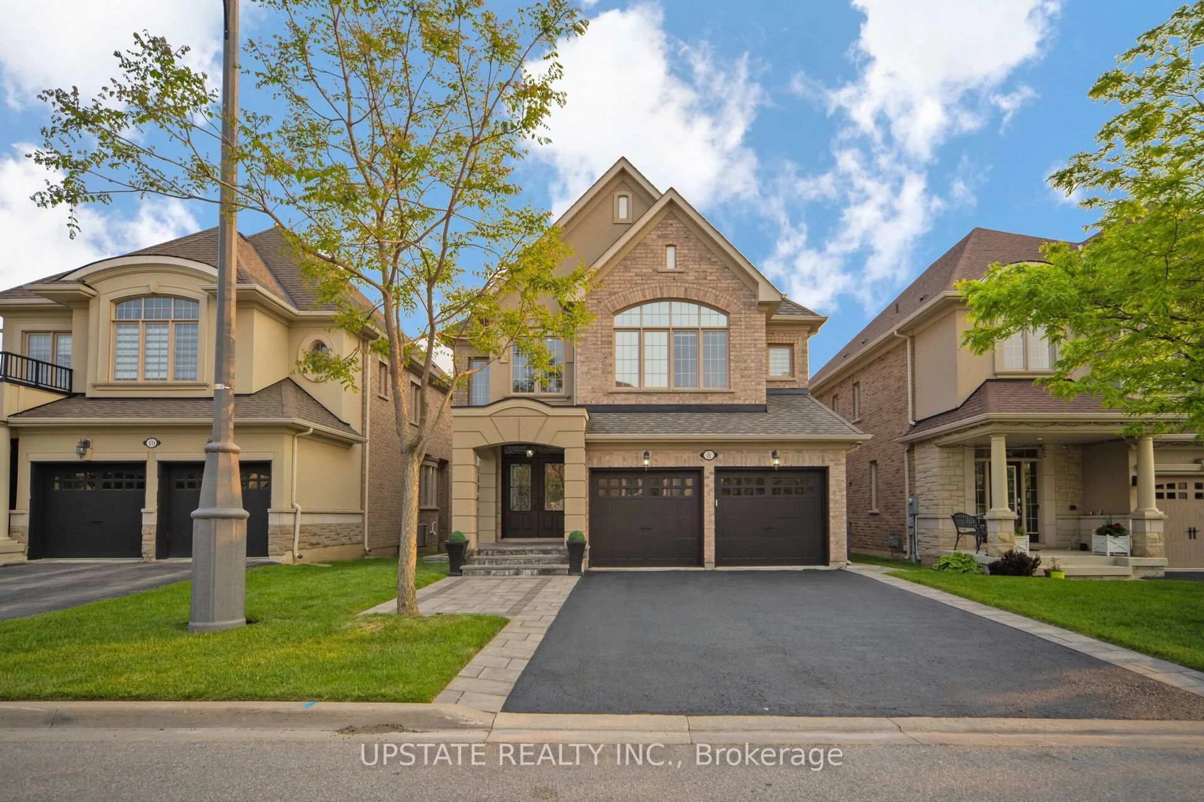 Home with brick exterior material, street for 8 Lost Canyon Way, Brampton Ontario L6X 3A5