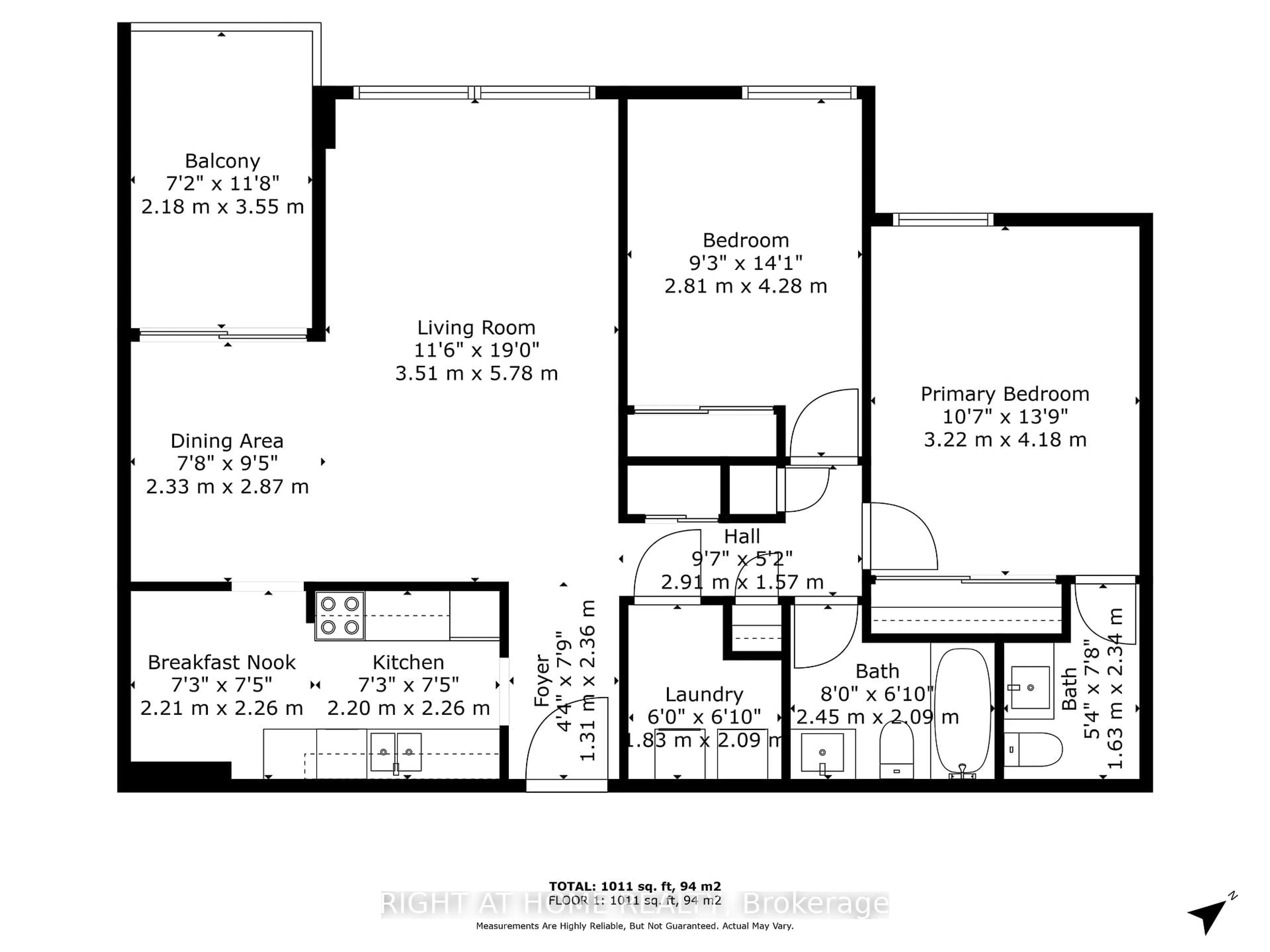Floor plan for 2542 Argyle Rd #604, Mississauga Ontario L5B 2H5