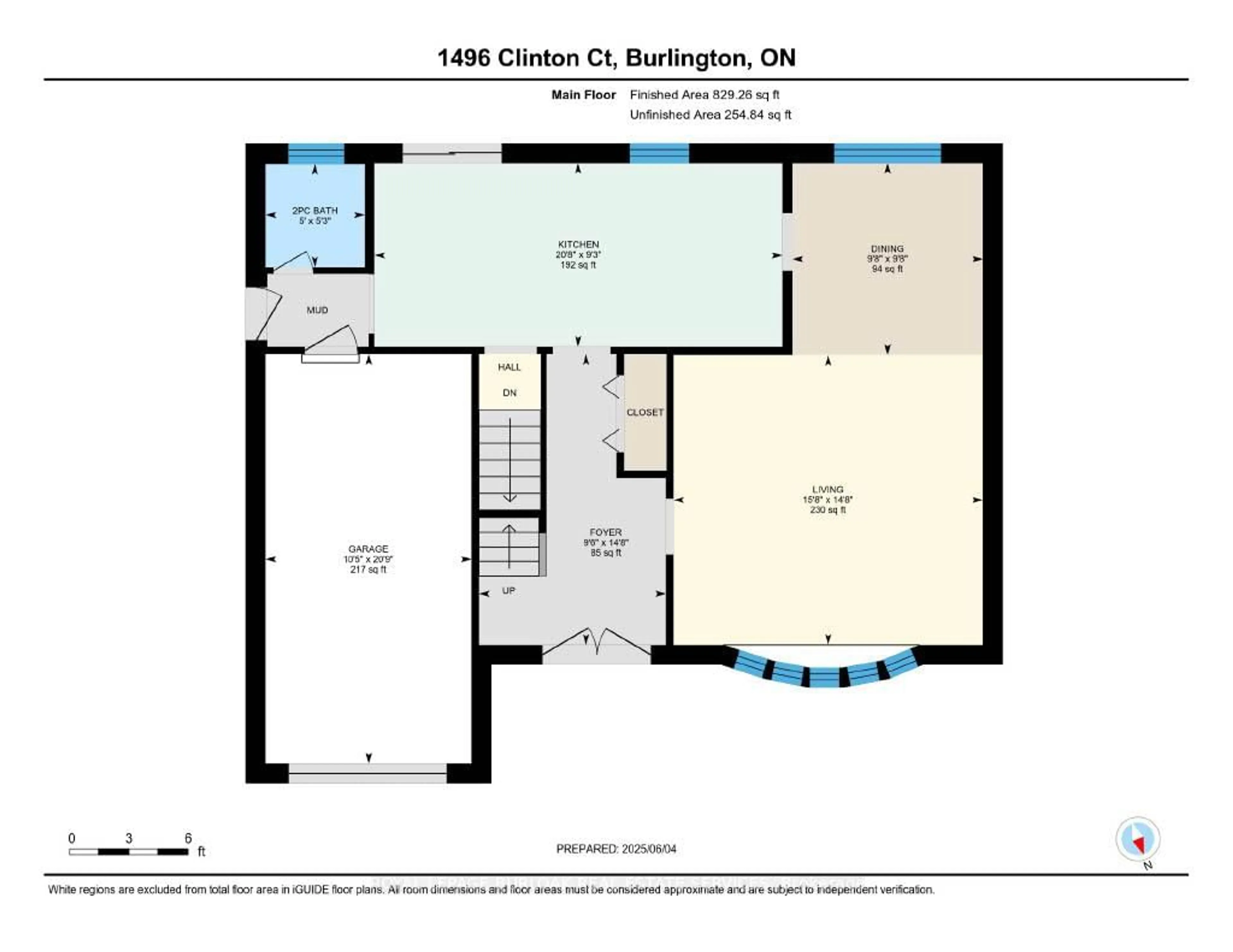 Floor plan for 1496 Clinton Crt, Burlington Ontario L7M 1N2