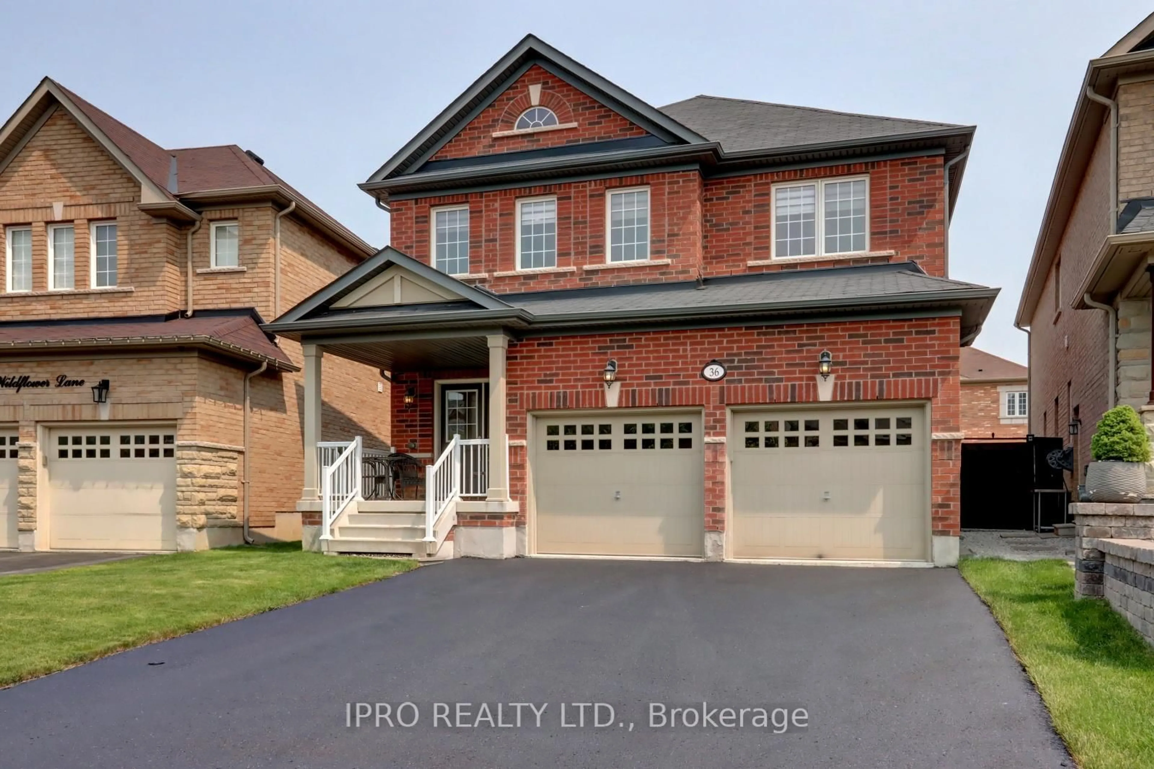 Home with brick exterior material, street for 36 Wildflower Lane, Halton Hills Ontario L7G 0H8