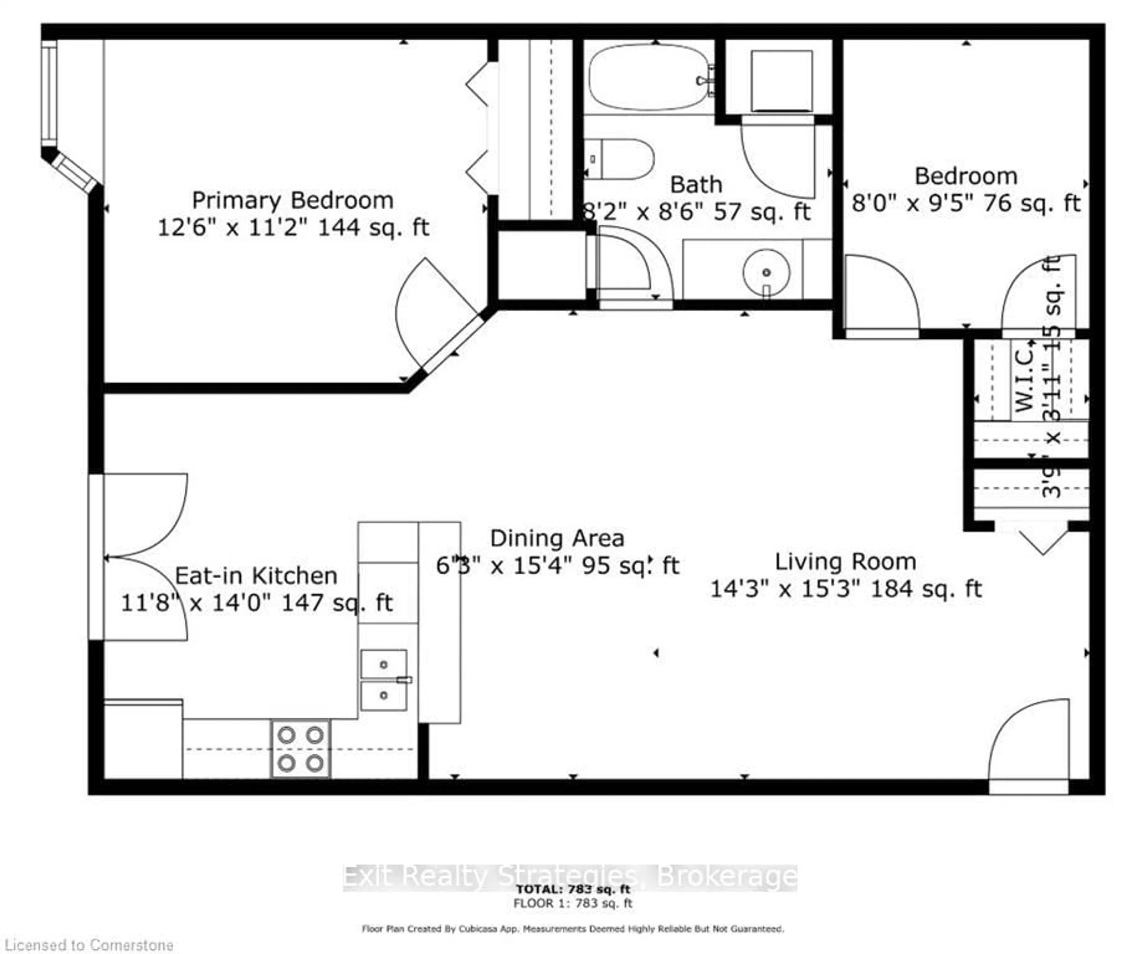 Floor plan for 1451 Walker's Line #105, Burlington Ontario L7M 4P1