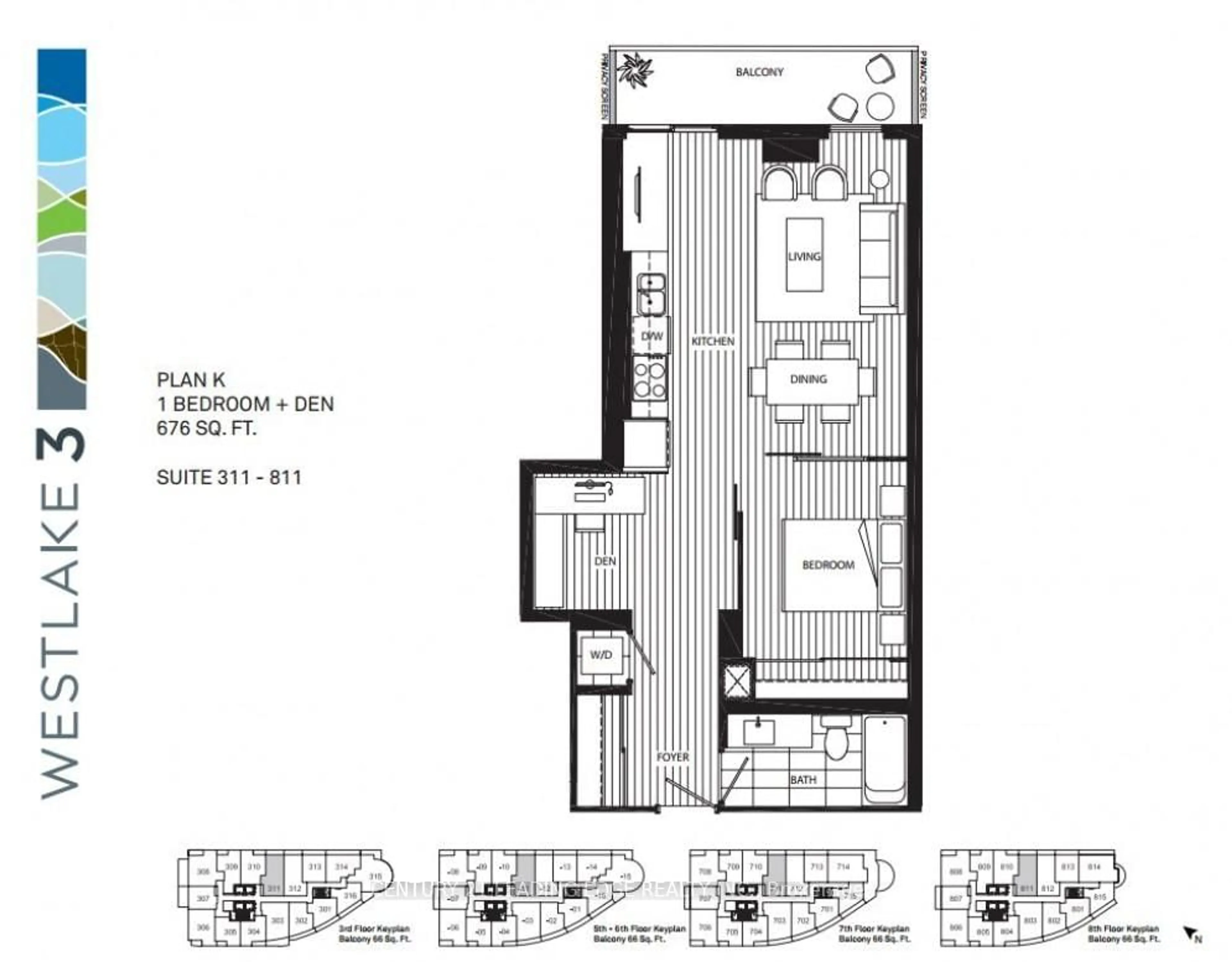 Floor plan for 2212 LAKESHORE Blvd #811, Toronto Ontario M8V 0C2