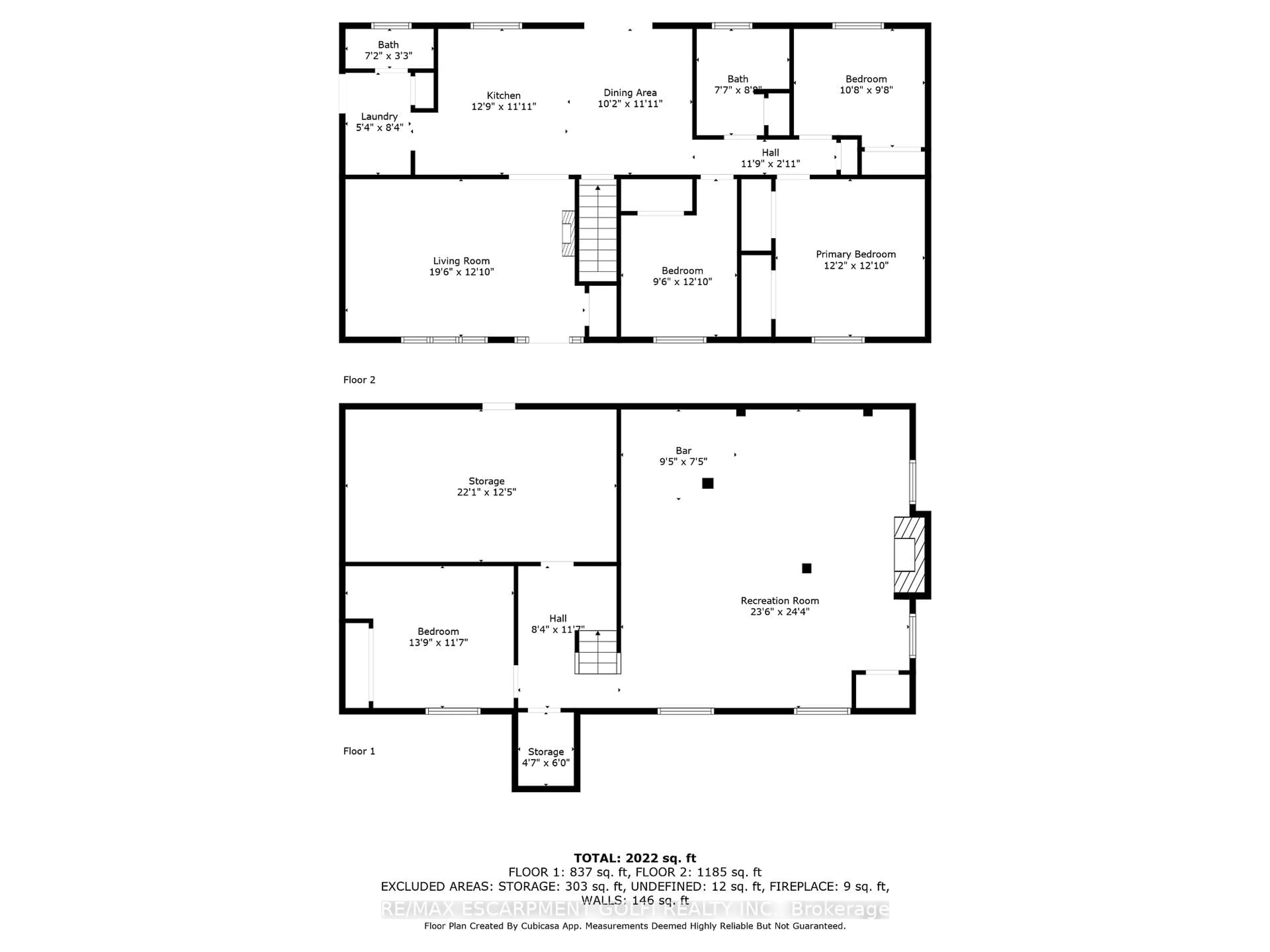Floor plan for 1521 Norwood Ave, Burlington Ontario L7T 1V9