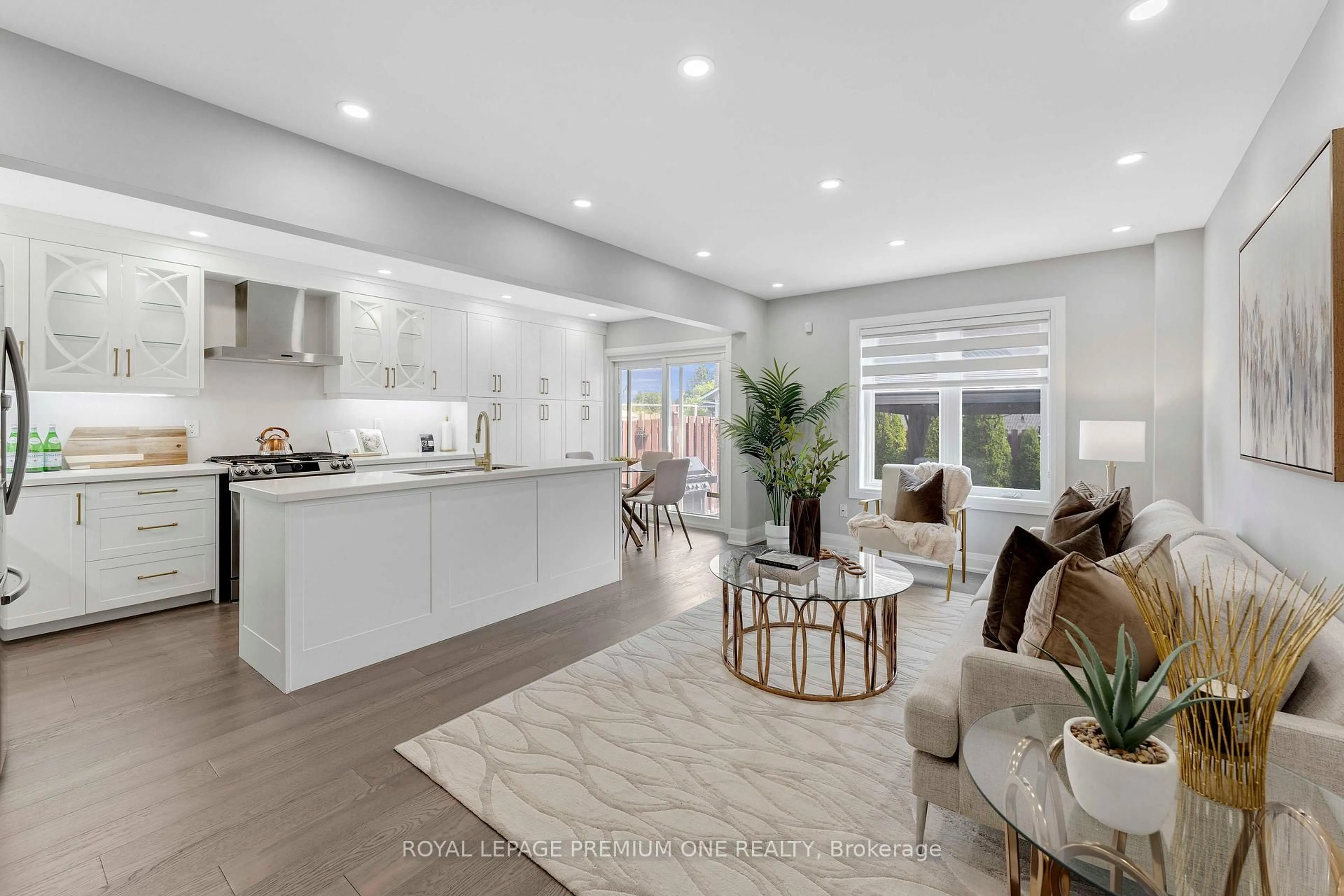 Open concept kitchen, ceramic/tile floor for 91 Hanton Cres #ON, Caledon Ontario L7E 1W1