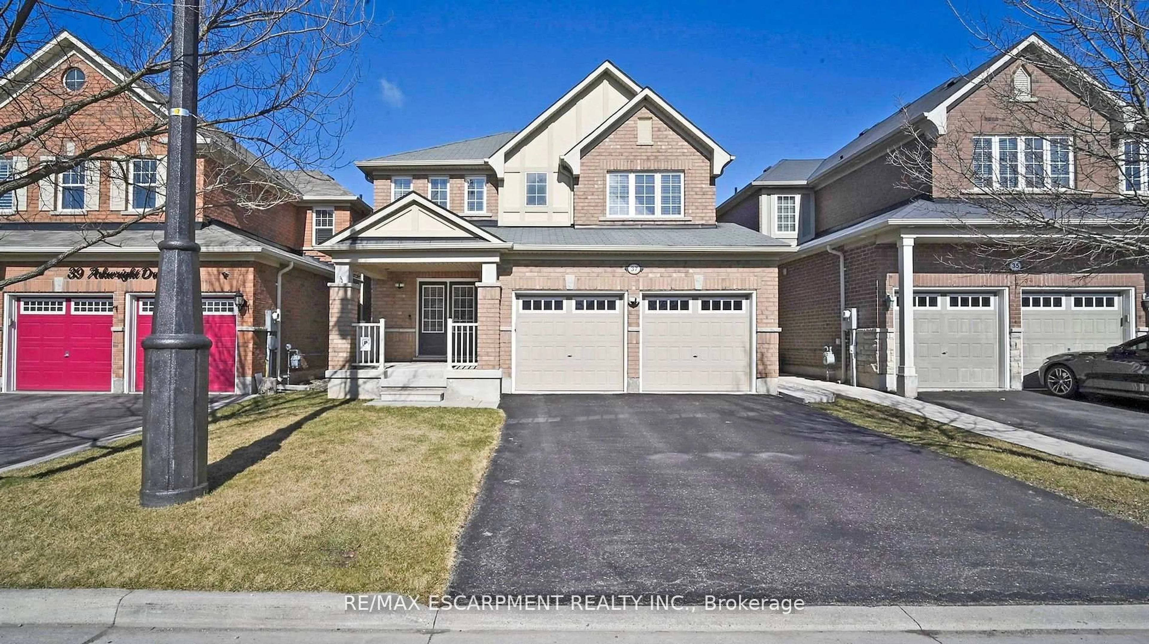 Home with brick exterior material, street for 37 Arkwright Dr, Brampton Ontario L7A 0V2