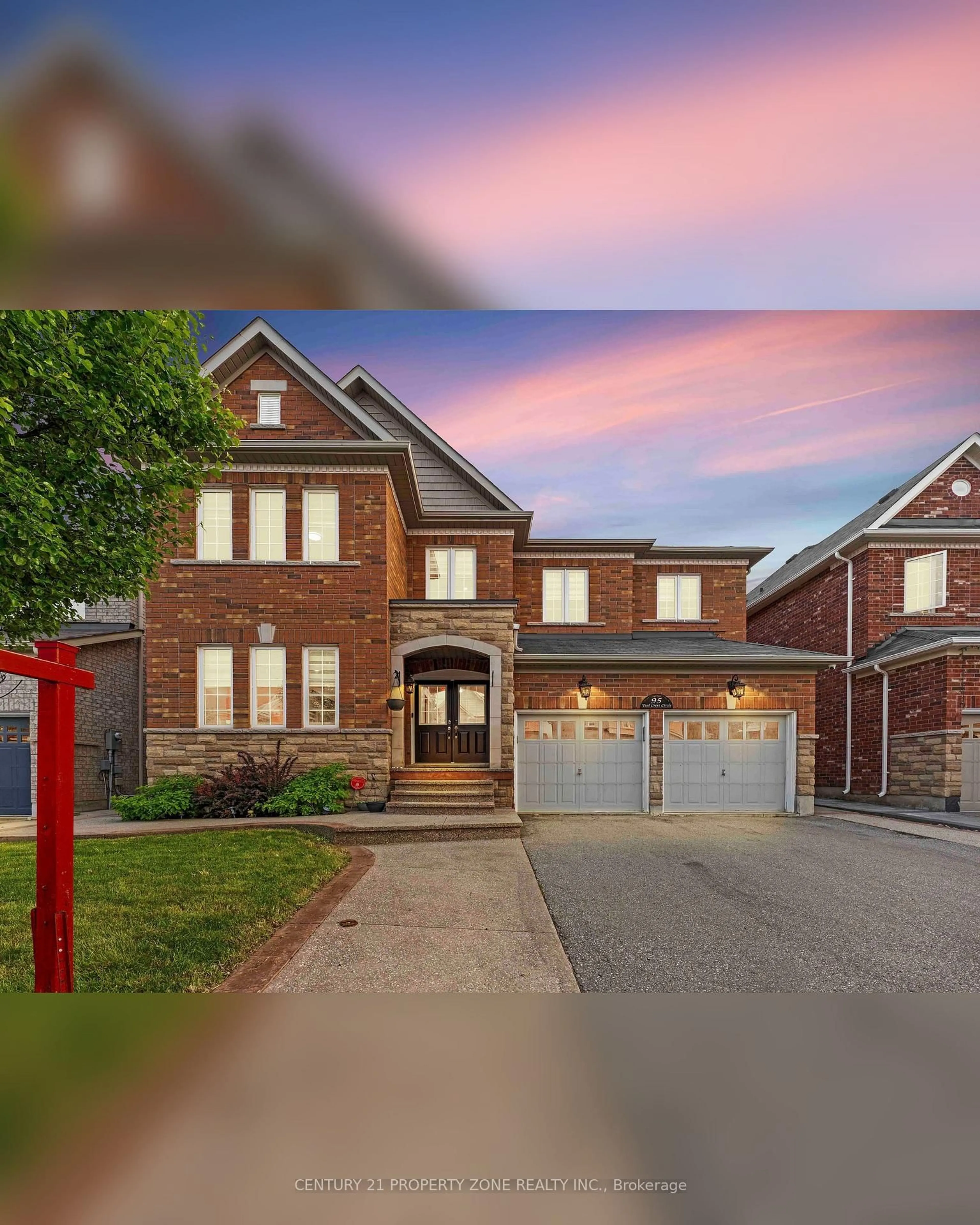 Home with brick exterior material, street for 95 Teal Crest Circ, Brampton Ontario L6X 0B2