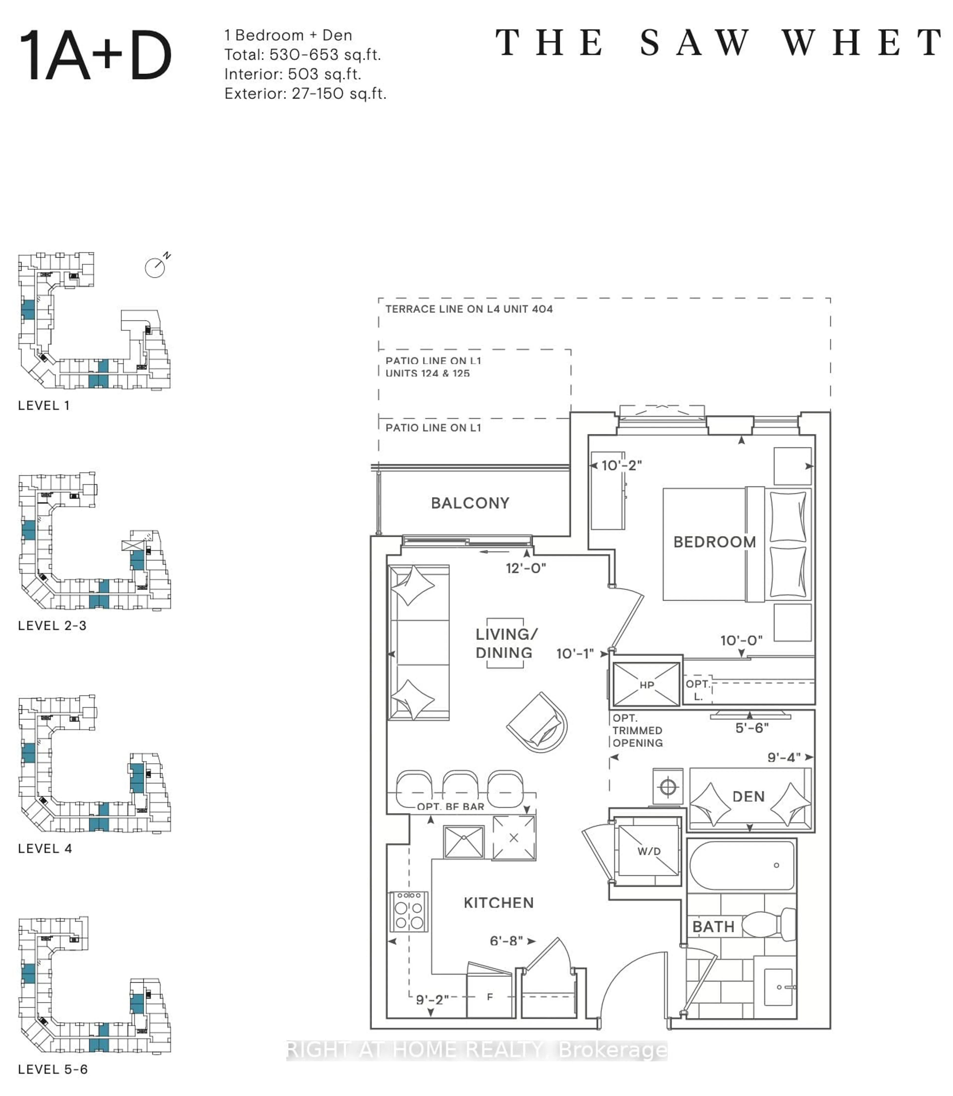 Floor plan for 2501 Saw Whet Blvd #517, Oakville Ontario L6M 5N2