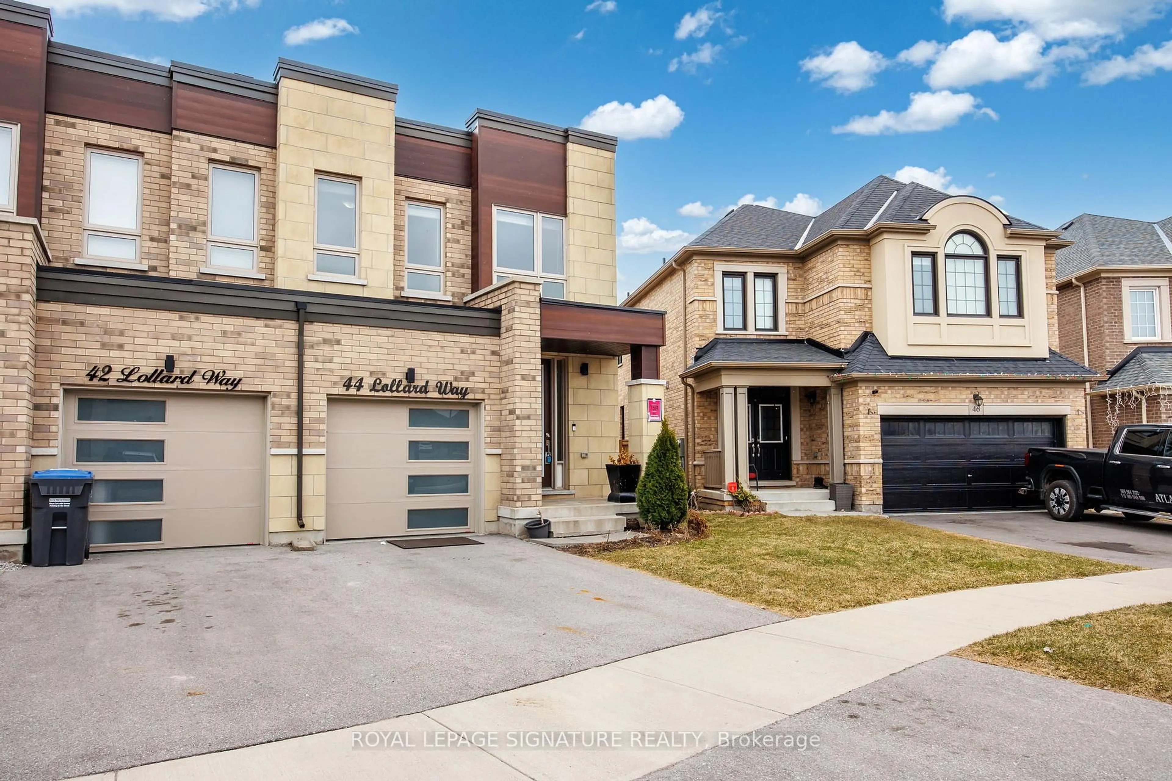 Home with brick exterior material, street for 44 Lollard Way, Brampton Ontario L6Y 0E4