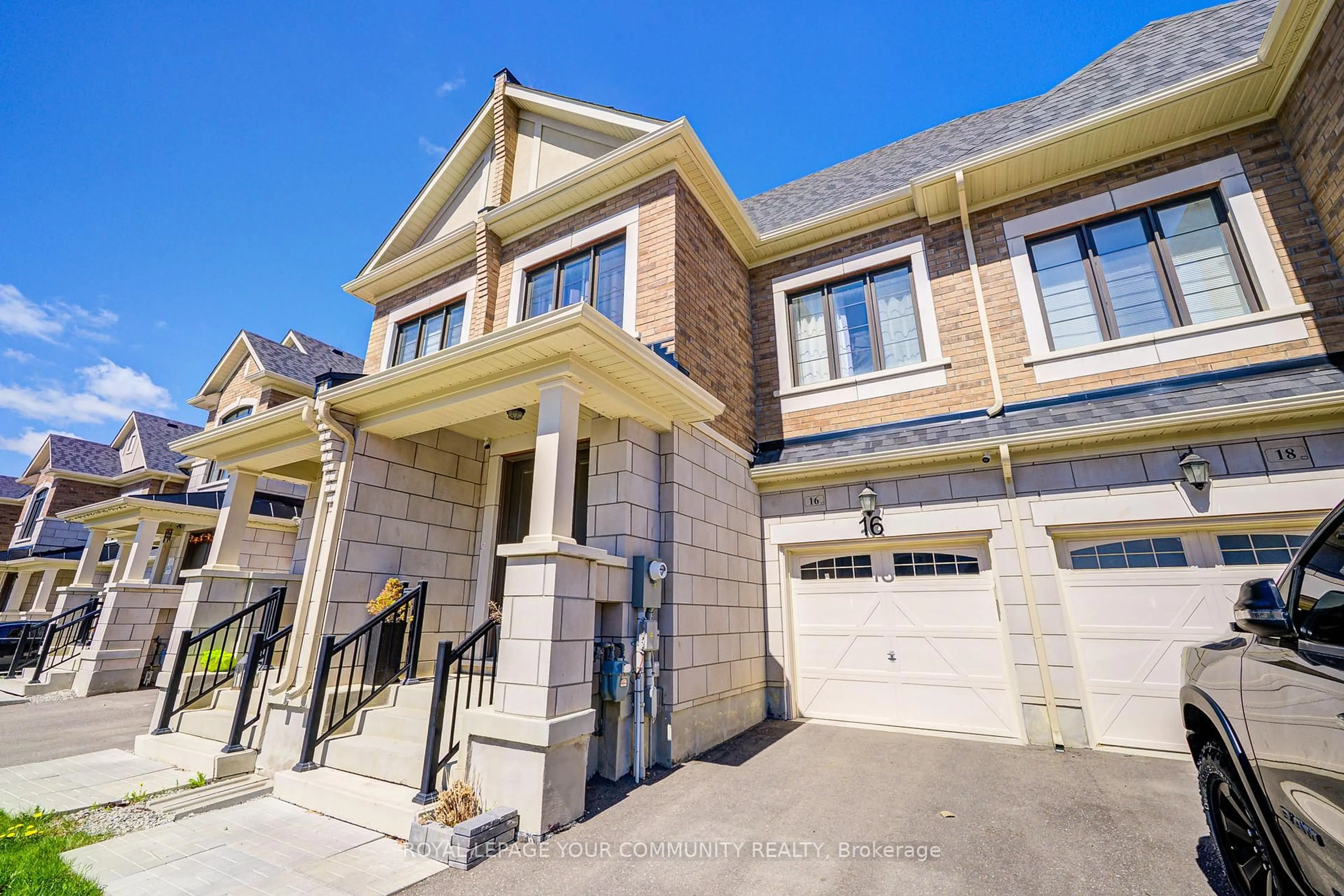 Home with brick exterior material, street for 16 Angelfish Rd, Brampton Ontario L7A 5C5