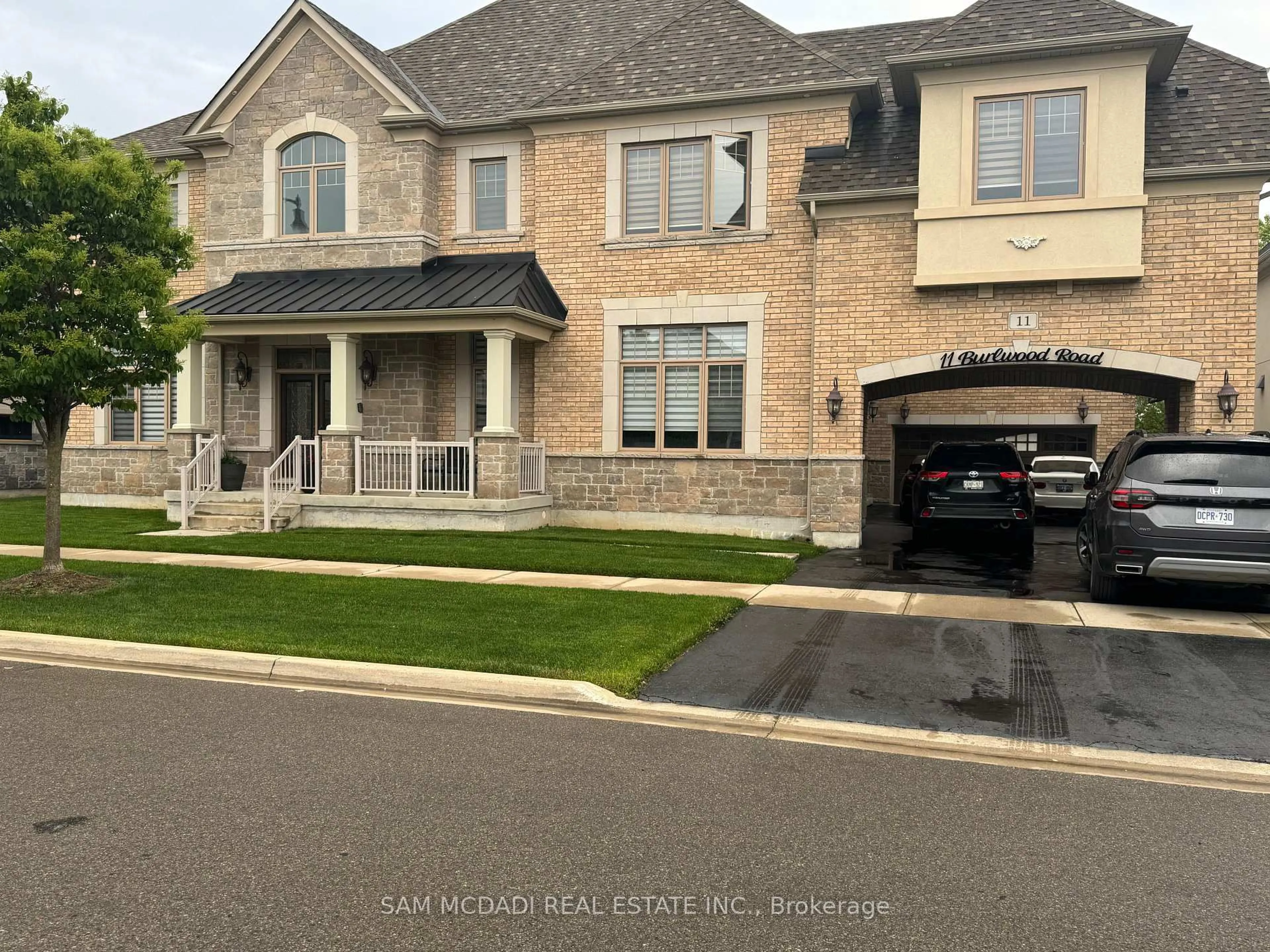 Home with brick exterior material, street for 11 Burlwood Rd, Brampton Ontario L6P 4E9