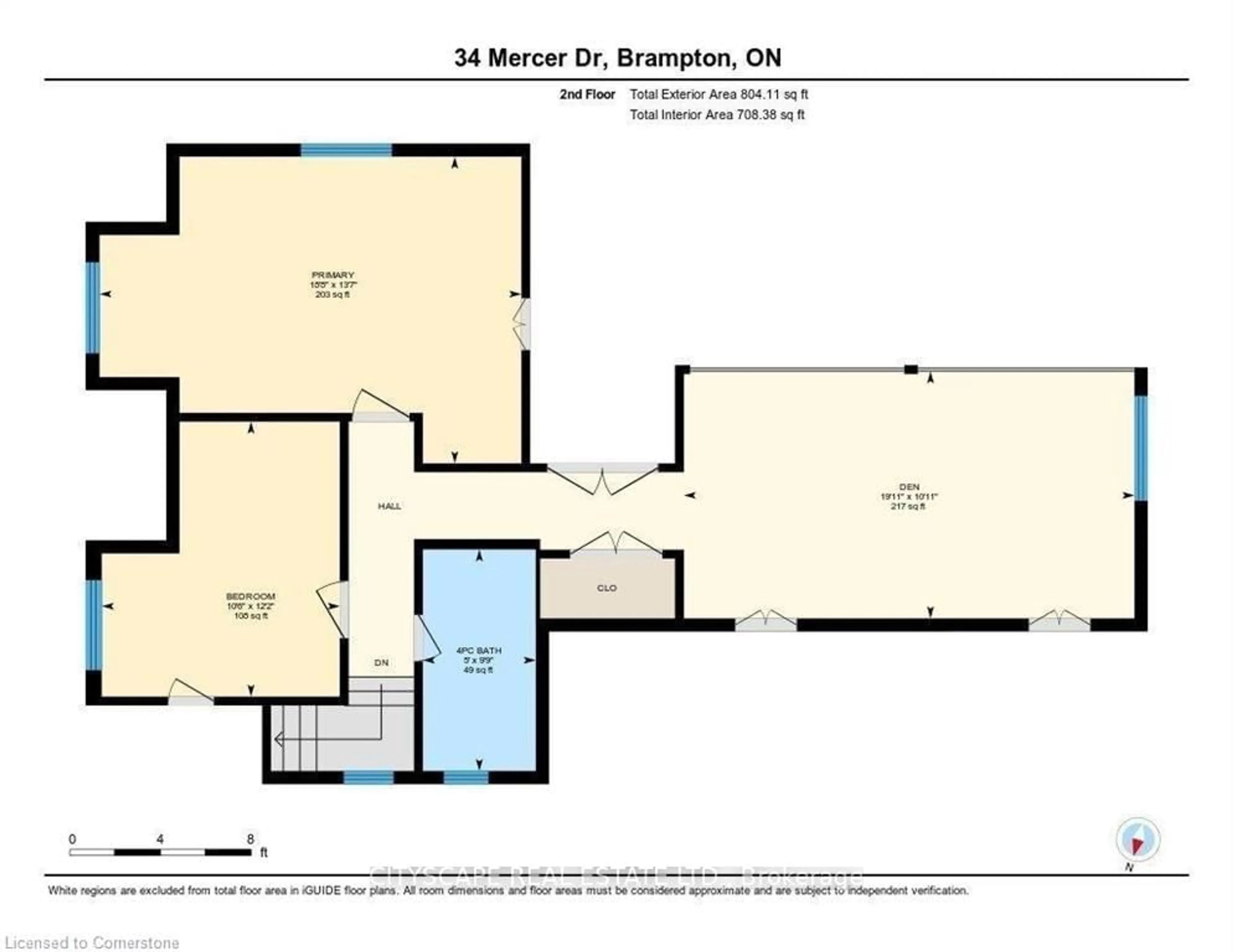 Floor plan for 34 Mercer Dr, Brampton Ontario L6X 1B4