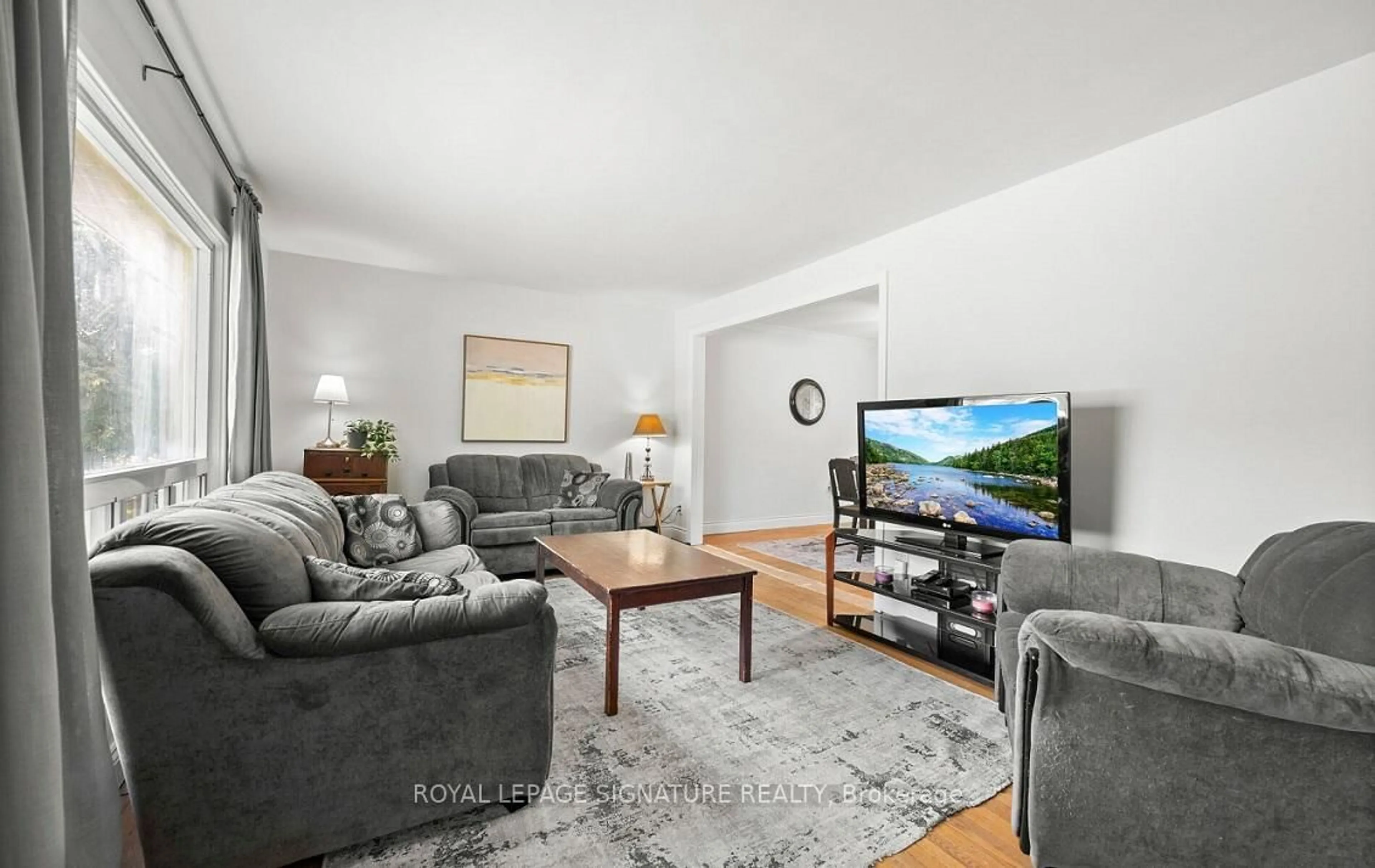 Living room with furniture, unknown for 129 Allenby Ave, Toronto Ontario M9W 1T2