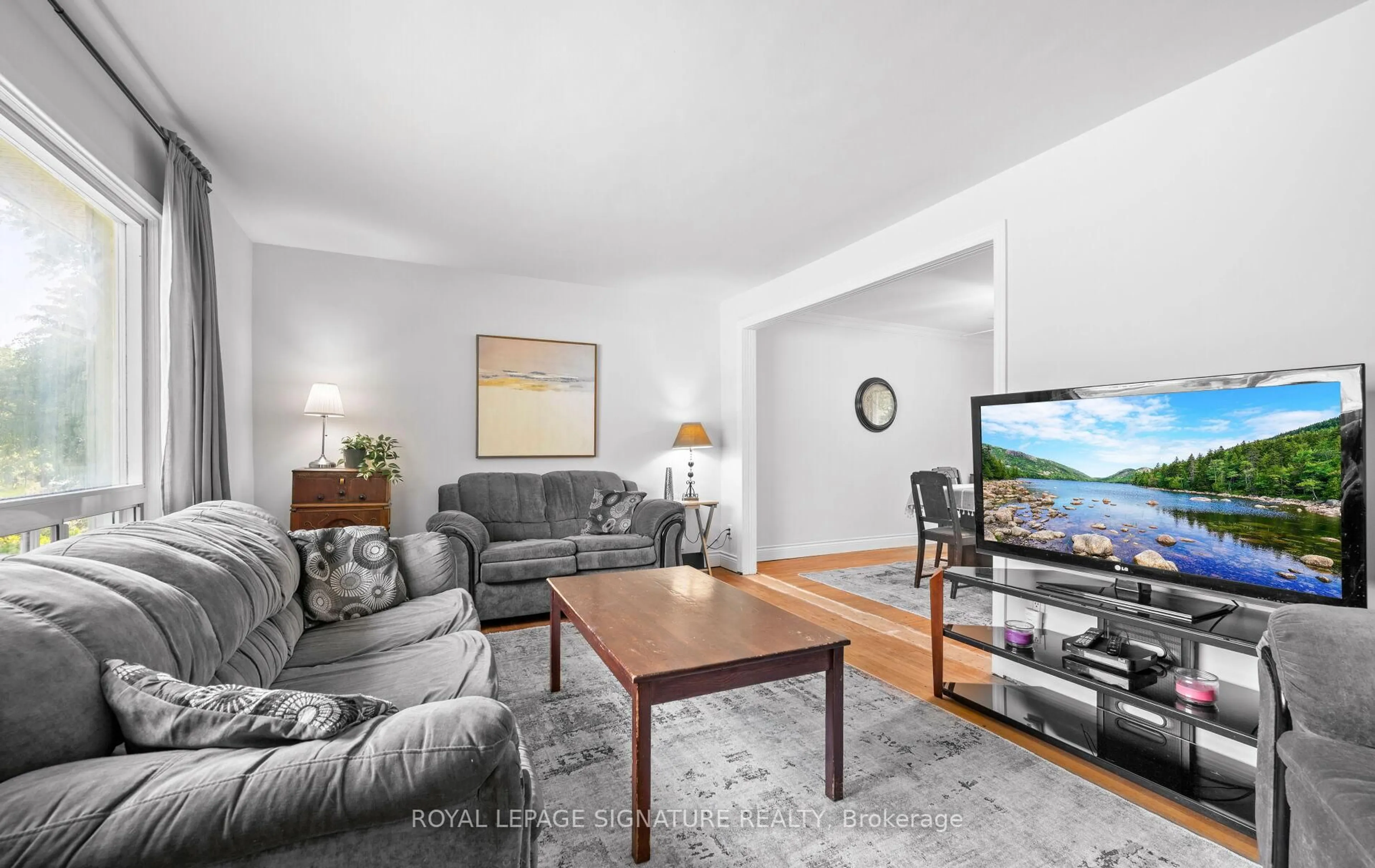 Living room with furniture, unknown for 129 Allenby Ave, Toronto Ontario M9W 1T2