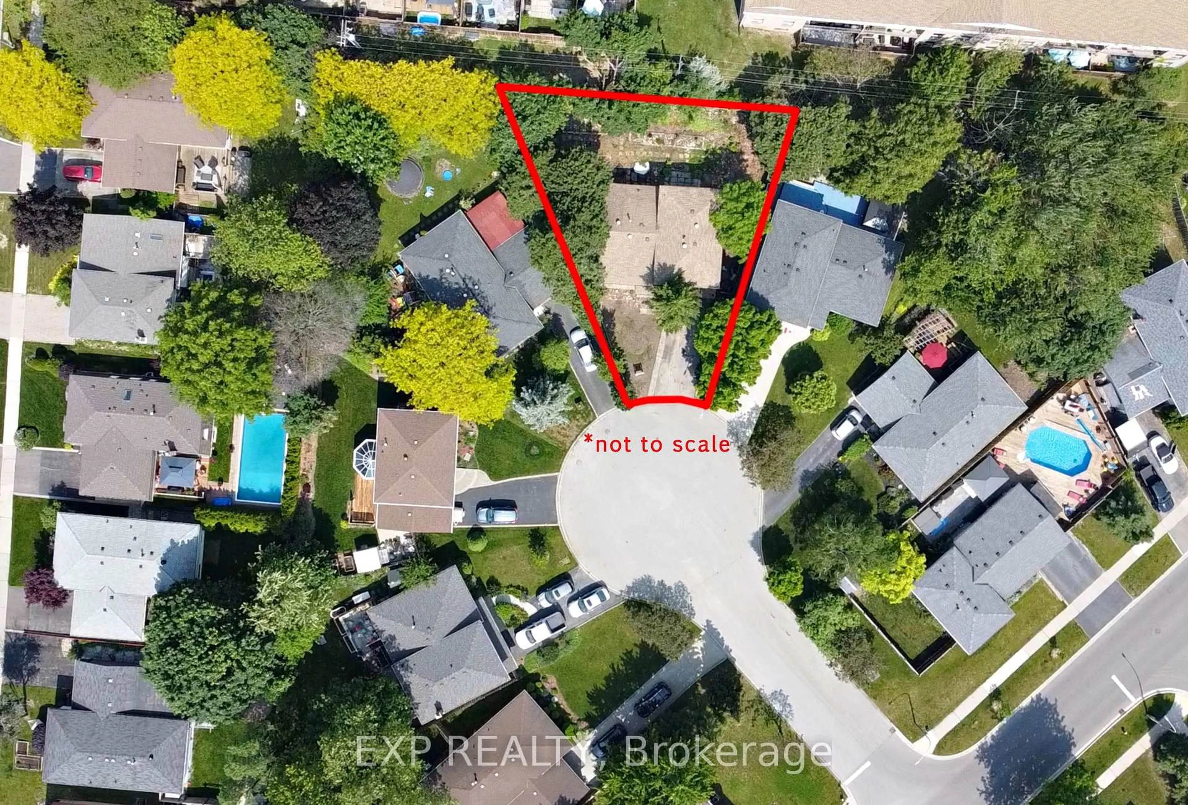 A pic from outside/outdoor area/front of a property/back of a property/a pic from drone, street for 1379 Christina Crt, Burlington Ontario L7P 2V8