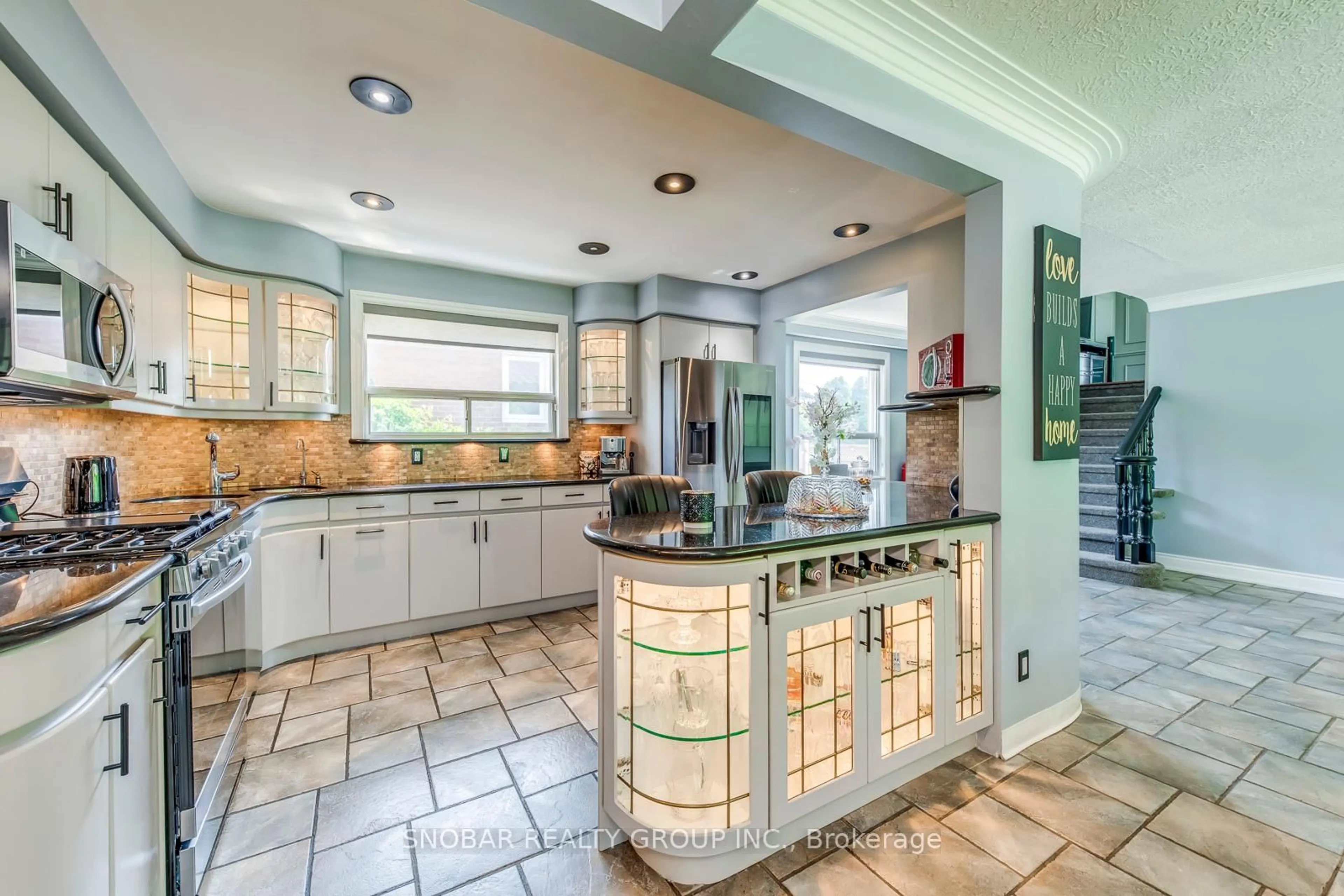 Contemporary kitchen, ceramic/tile floor for 53 Fenley Dr, Toronto Ontario M9R 1M5
