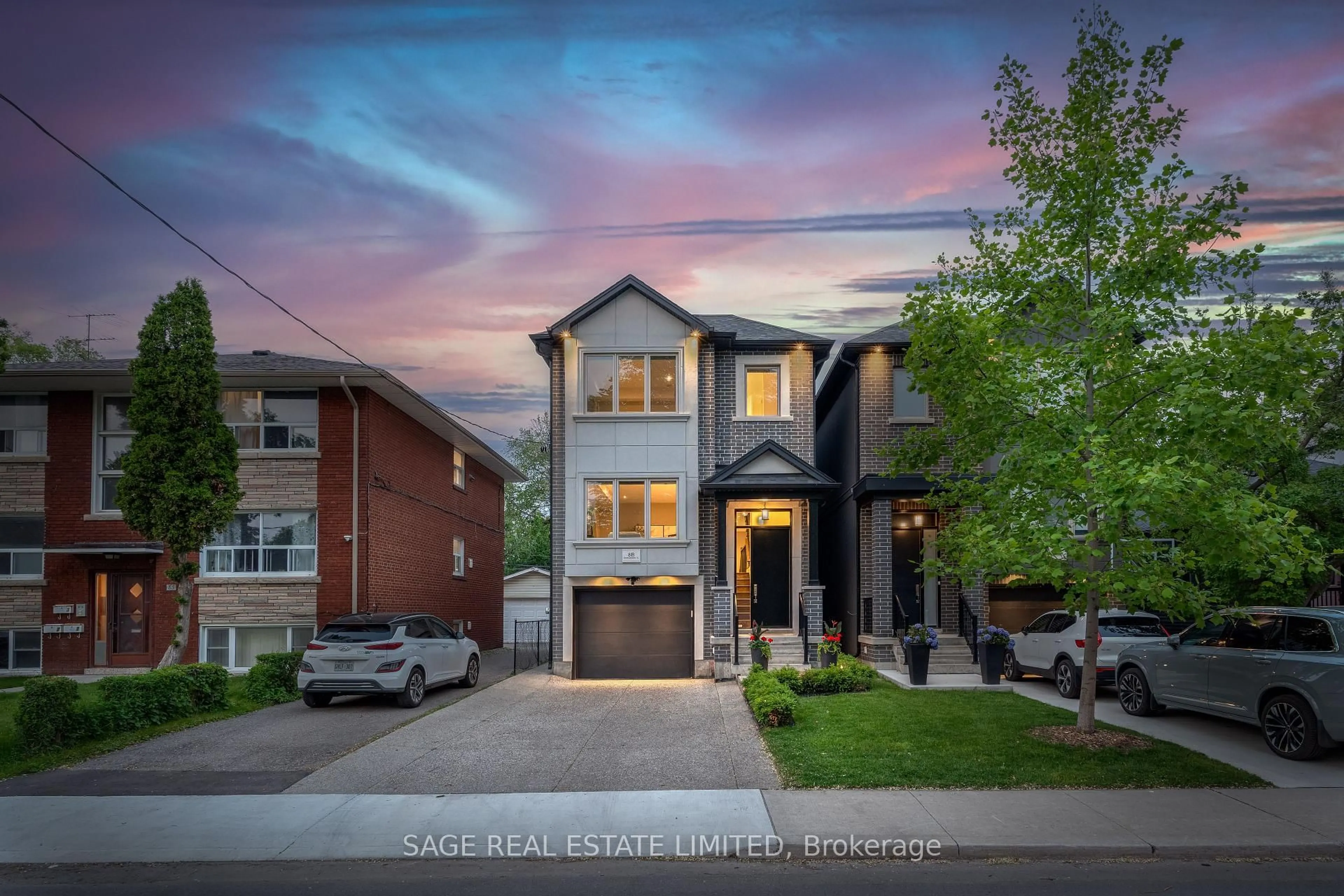 Home with brick exterior material, street for 81B Seventeenth St, Toronto Ontario M8V 3K5