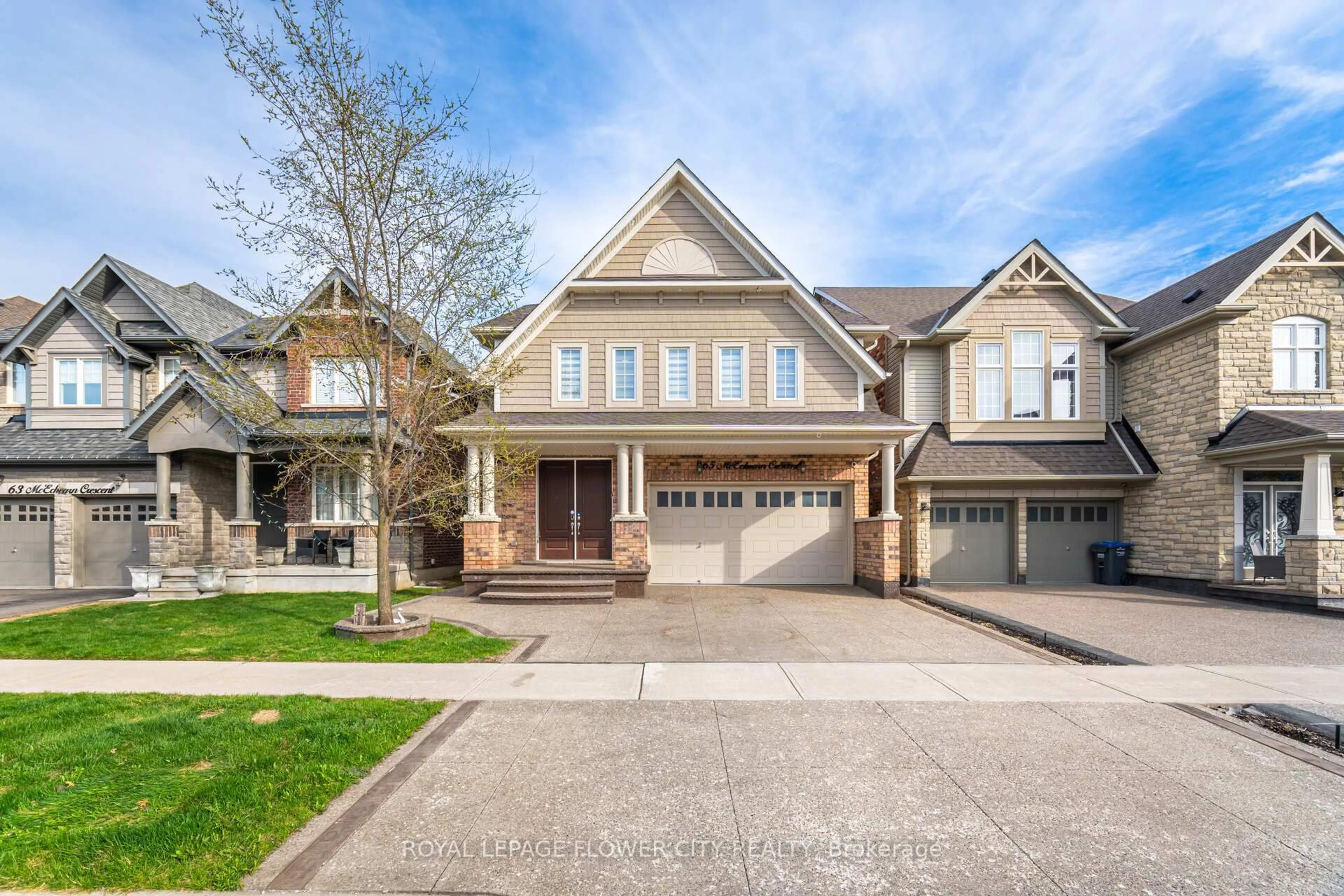 Home with brick exterior material, street for 65 Mcechearn Cres, Caledon Ontario L7C 3Y2