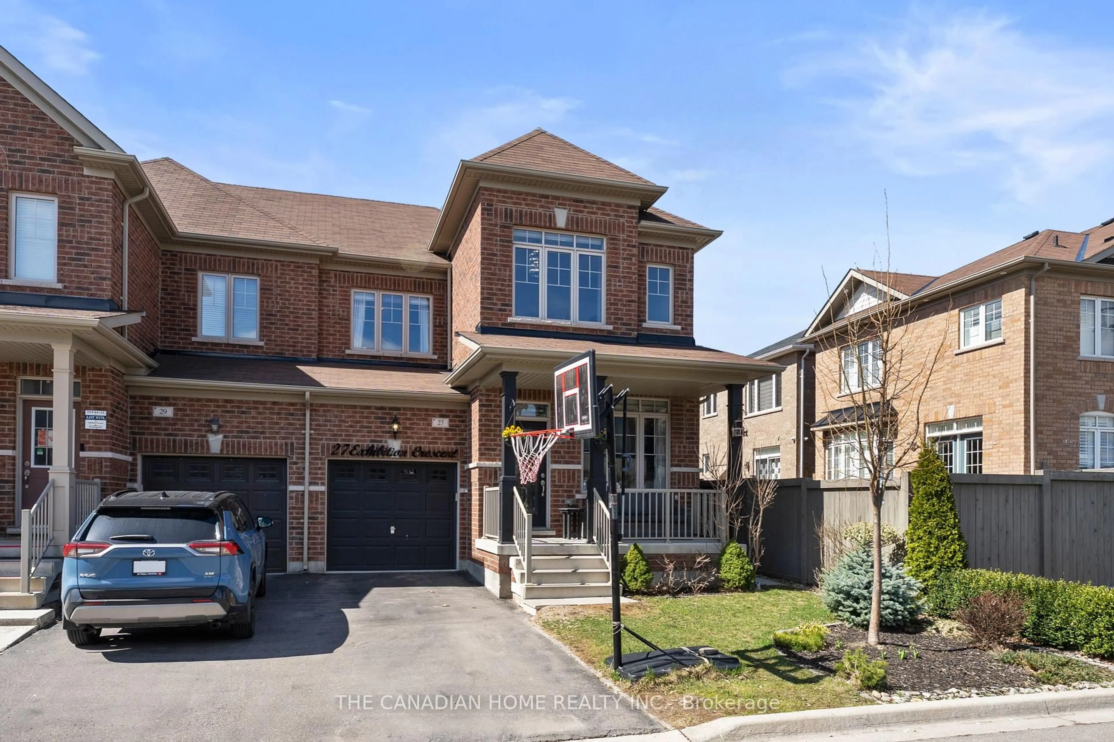 Home with brick exterior material, street for 27 Exhibition Cres, Brampton Ontario L7A 4B9