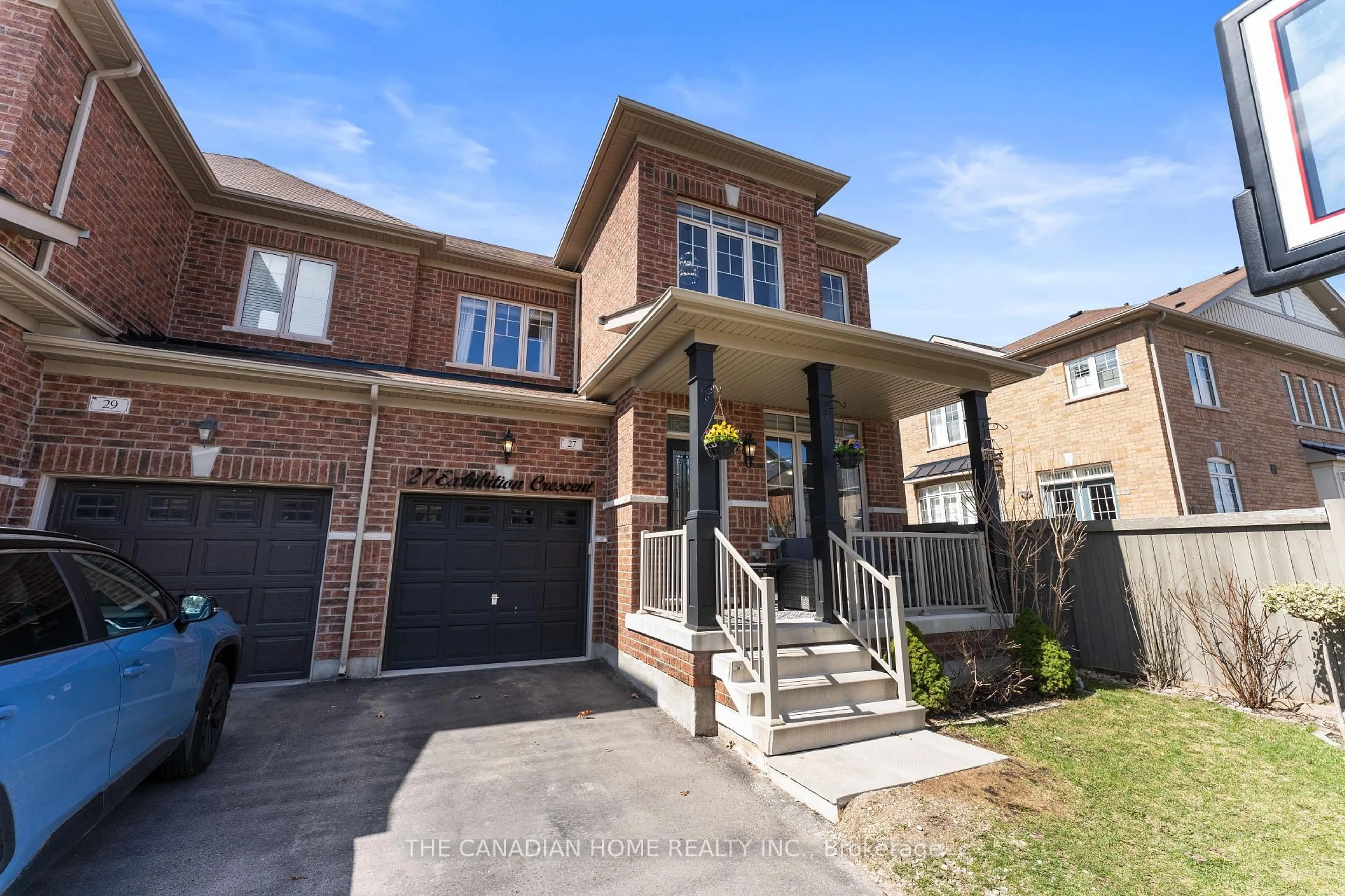 Home with brick exterior material, street for 27 Exhibition Cres, Brampton Ontario L7A 4B9