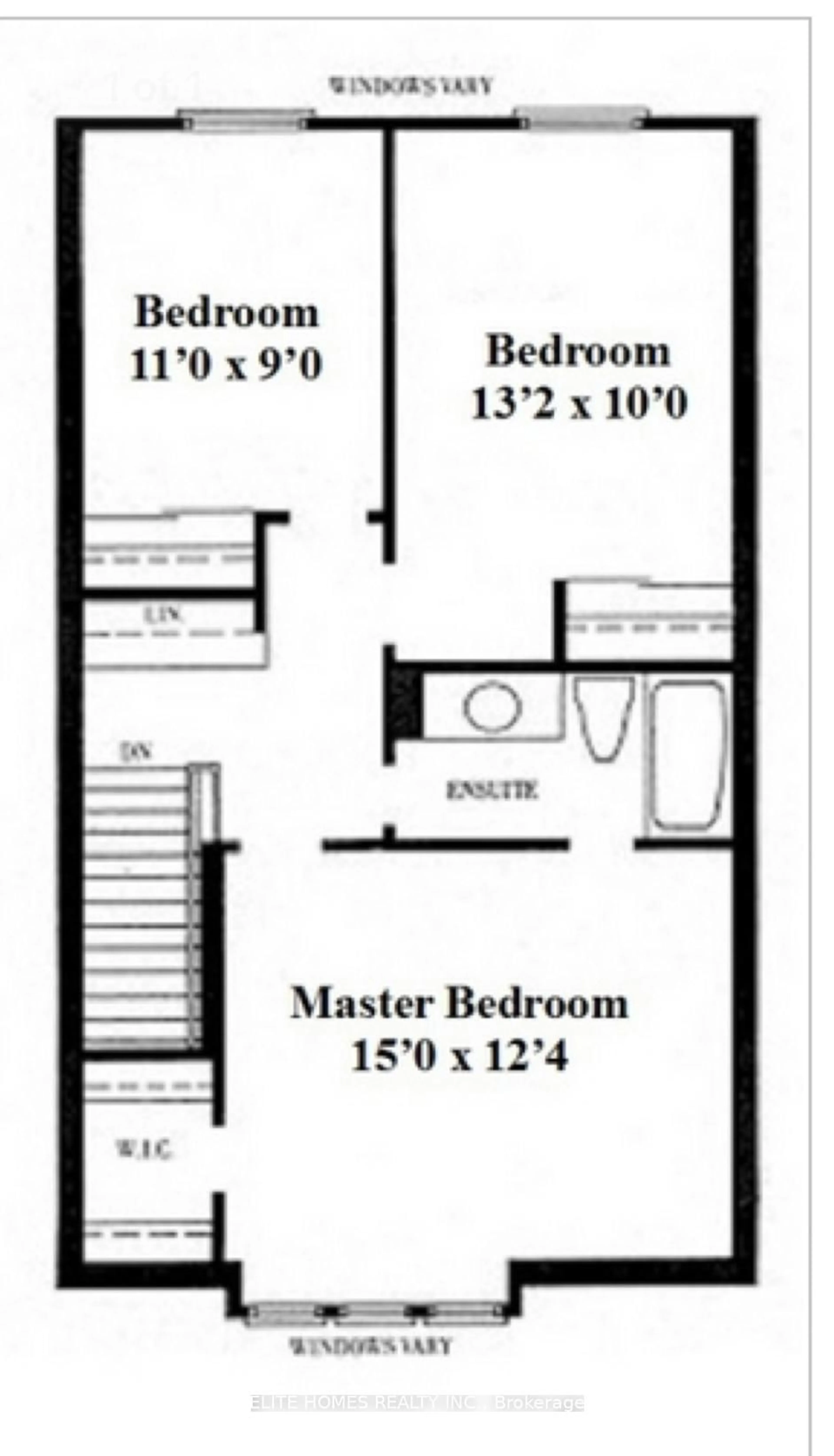 Floor plan for 13 Lancewood Cres, Brampton Ontario L6S 5Y5