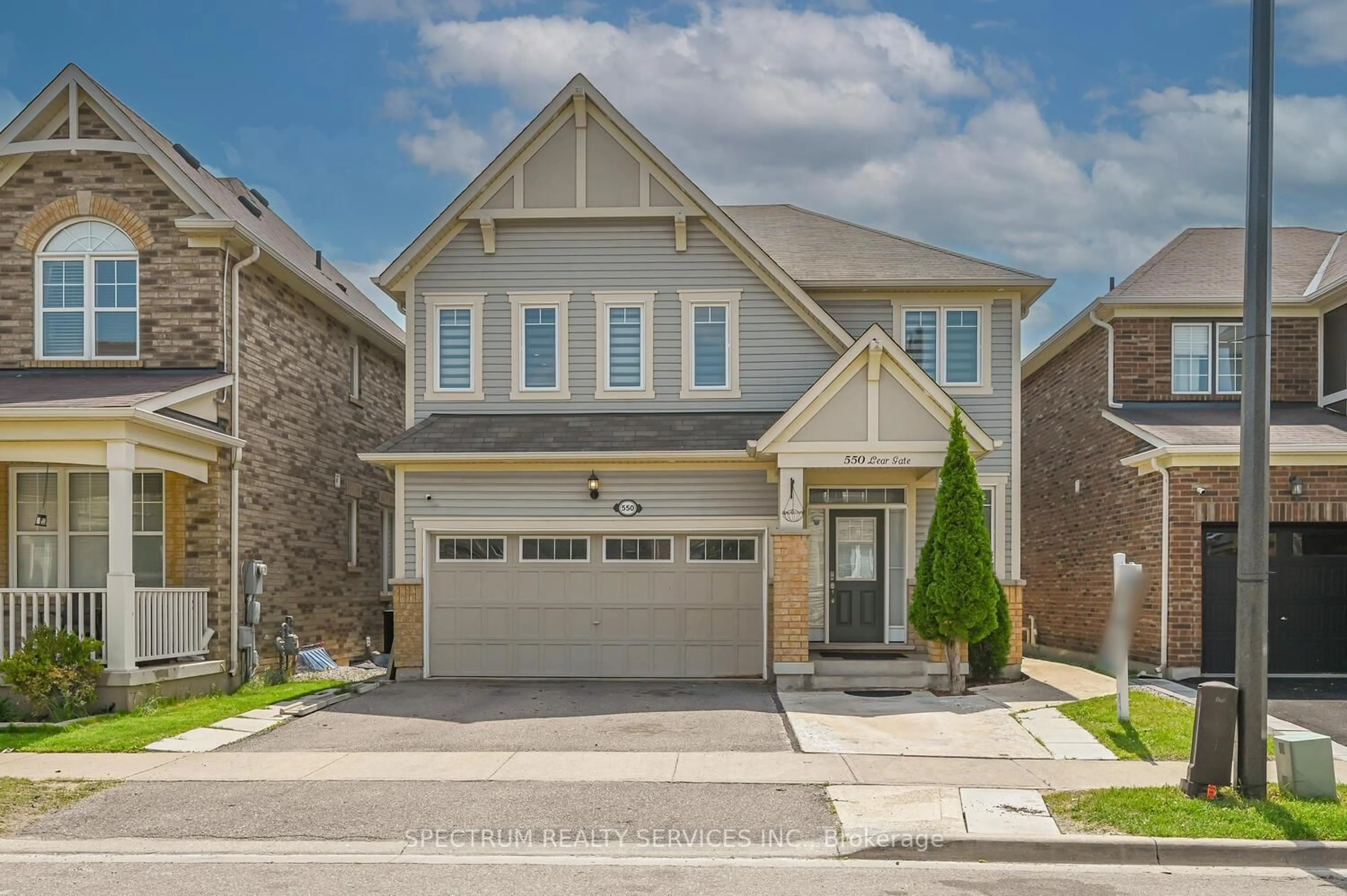 Home with brick exterior material, street for 550 Lear Gate, Milton Ontario L9T 8K1