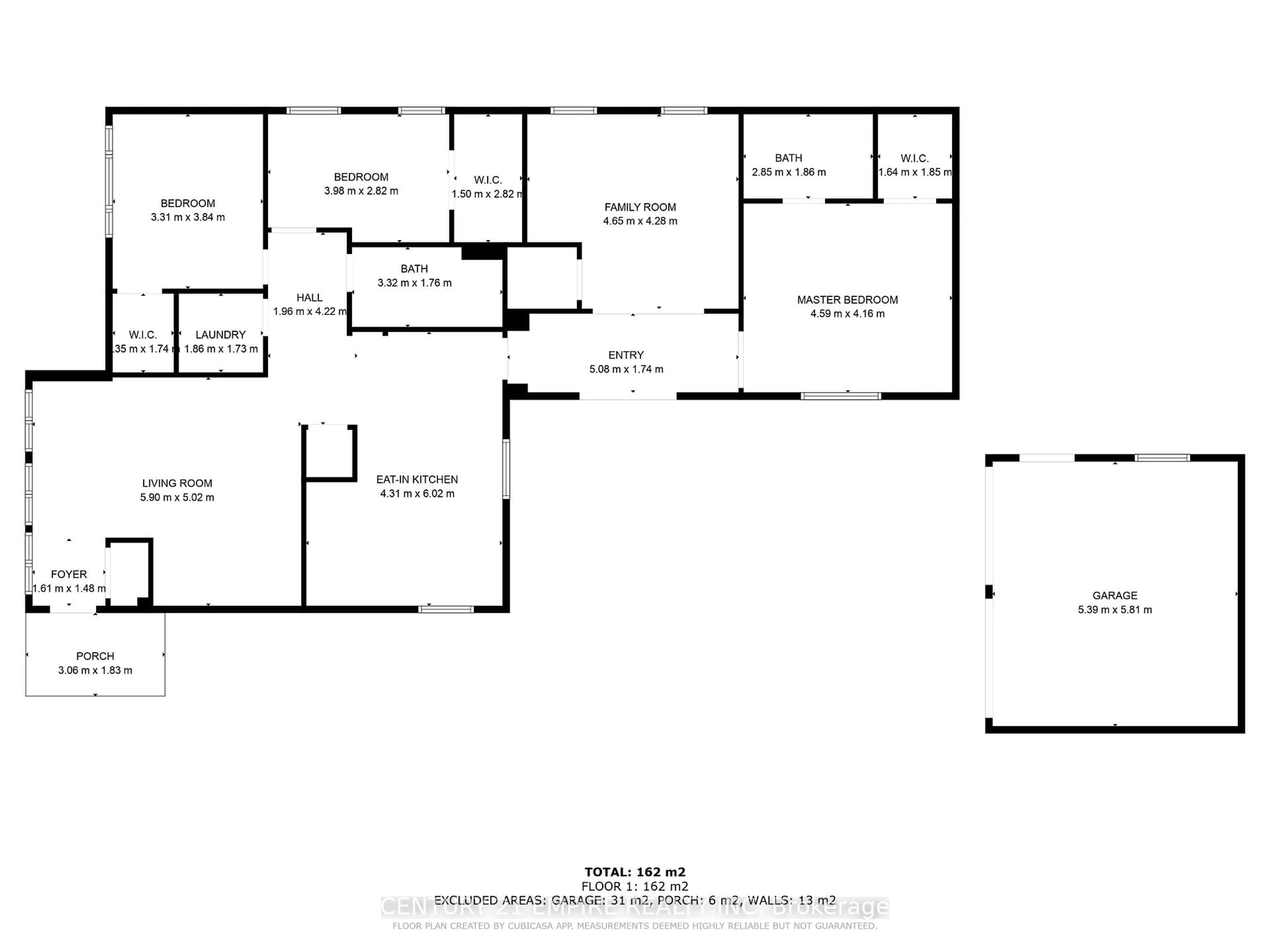 Floor plan for 7649 Redstone Rd, Mississauga Ontario L4T 2B7