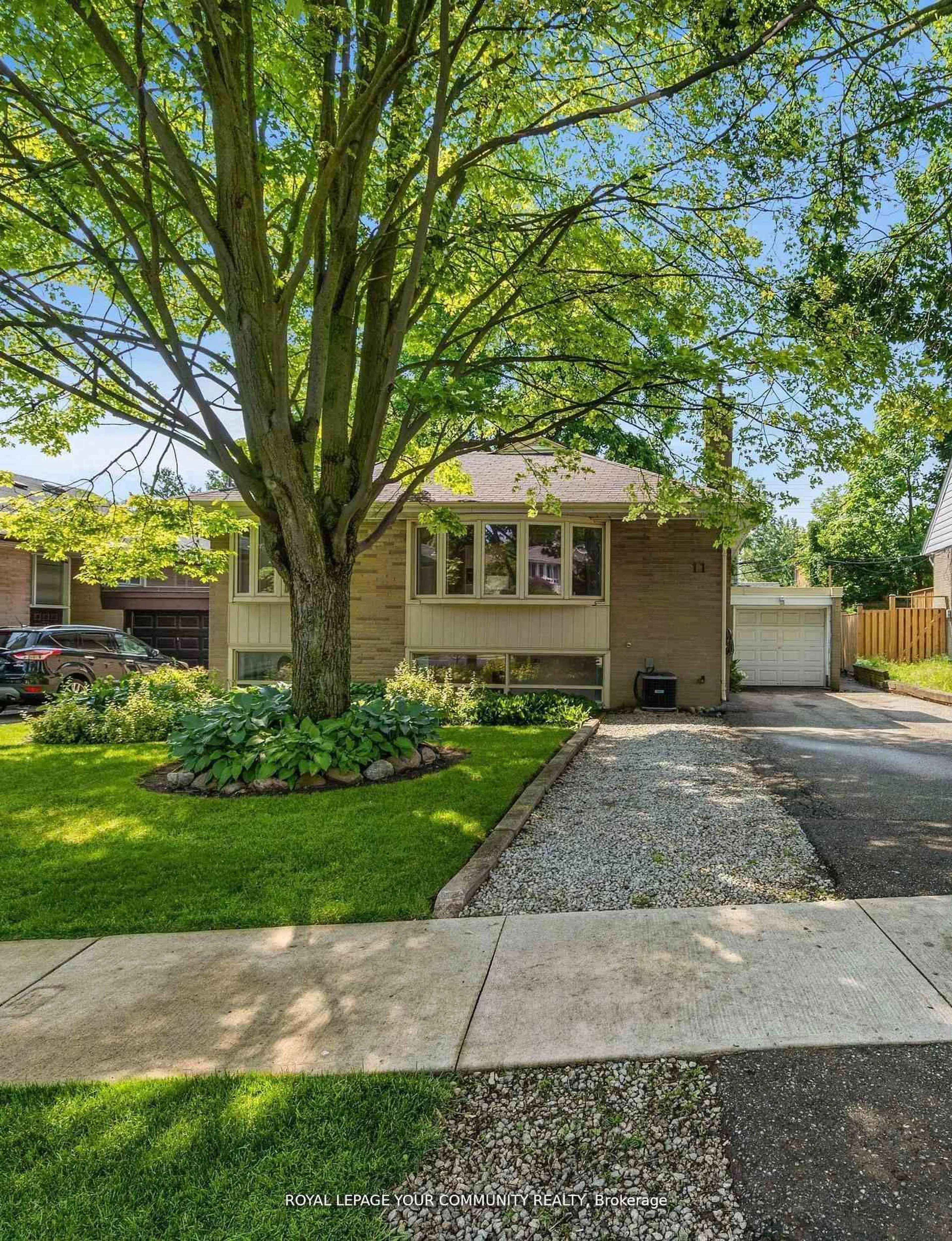 Home with brick exterior material, street for 11 Braywin Dr, Toronto Ontario M9P 2N9
