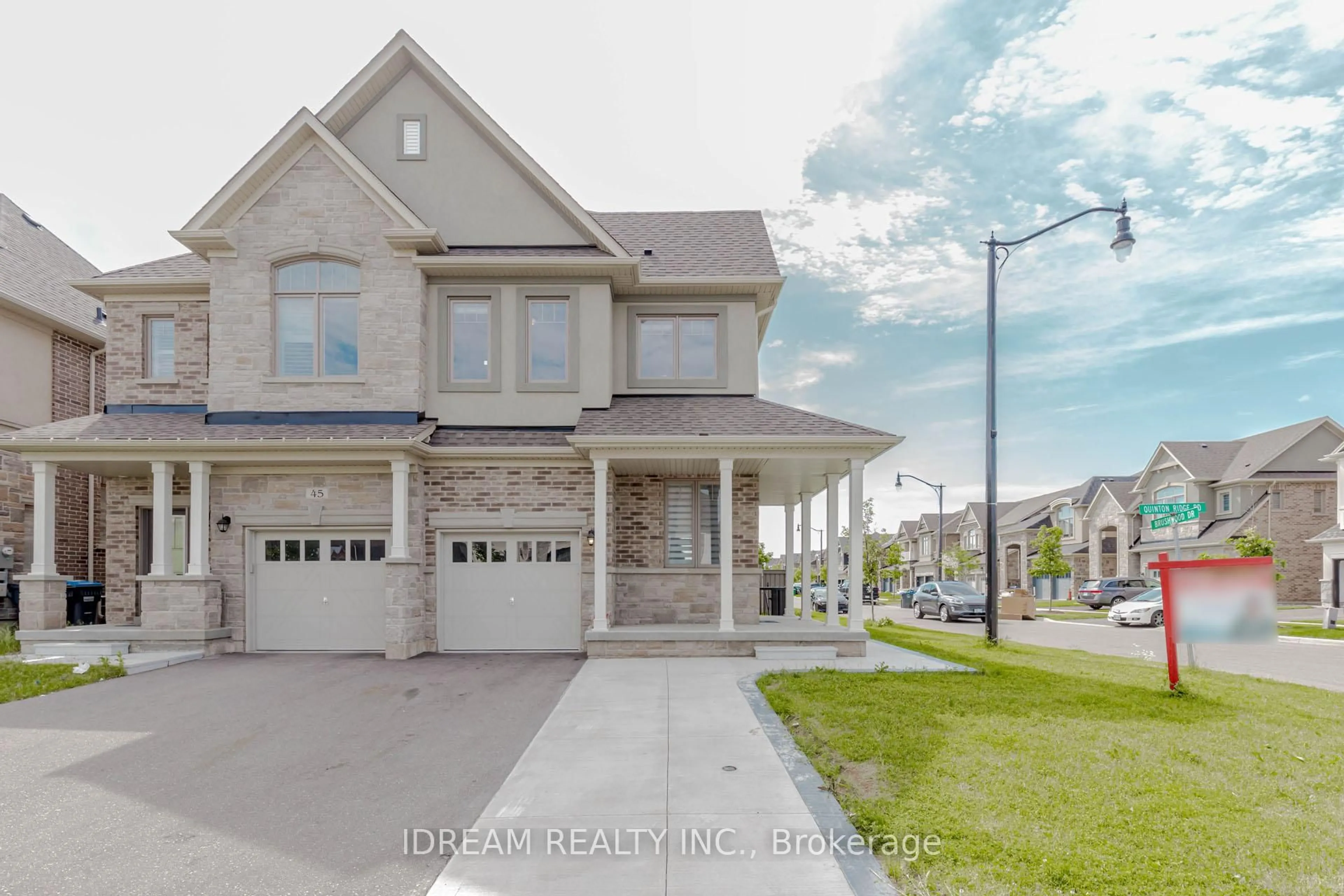 Home with brick exterior material, street for 73 Brushwood Dr, Brampton Ontario L6Y 6J4