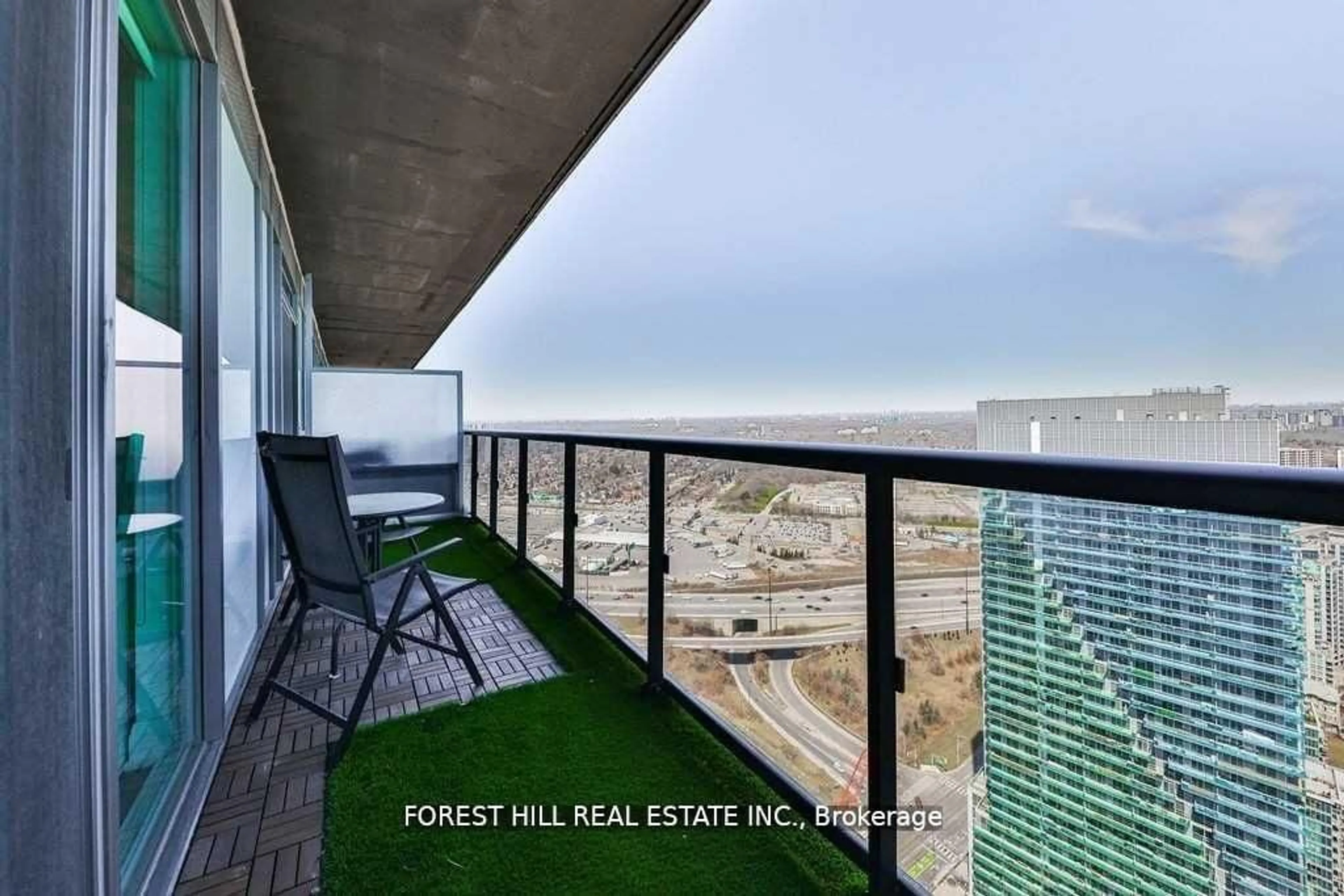 Balcony in the apartment, water/lake/river/ocean view for 56 Annie Craig Dr #4408, Toronto Ontario M8V 0C5