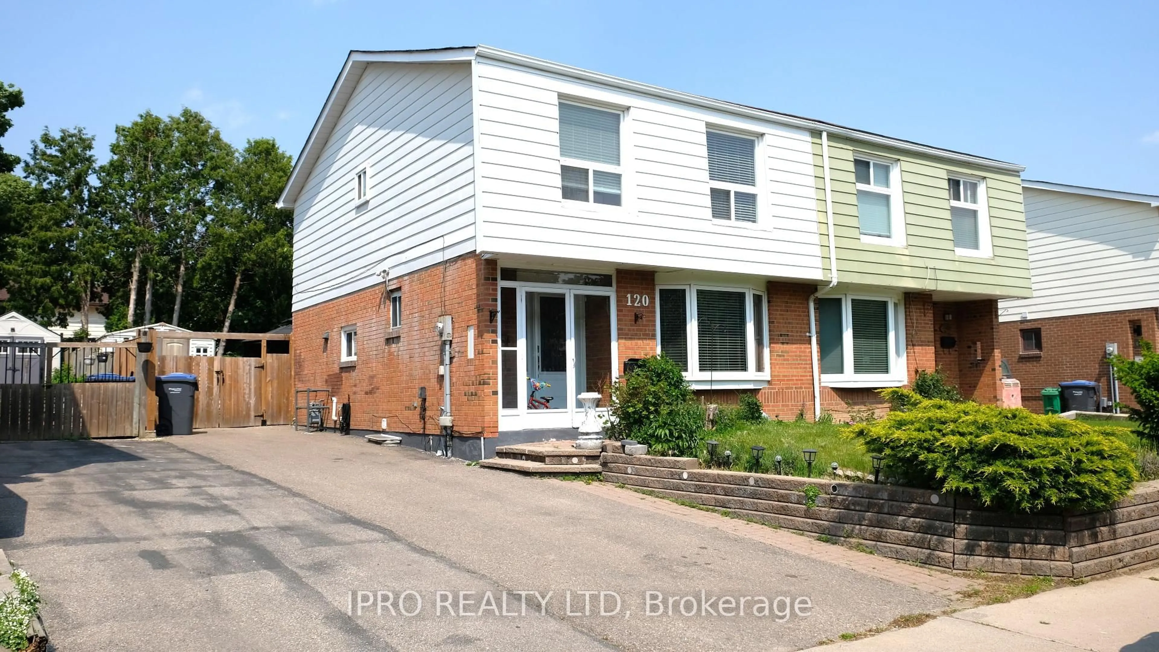 Home with brick exterior material, street for 120 Hansen Rd, Brampton Ontario L6V 2G6