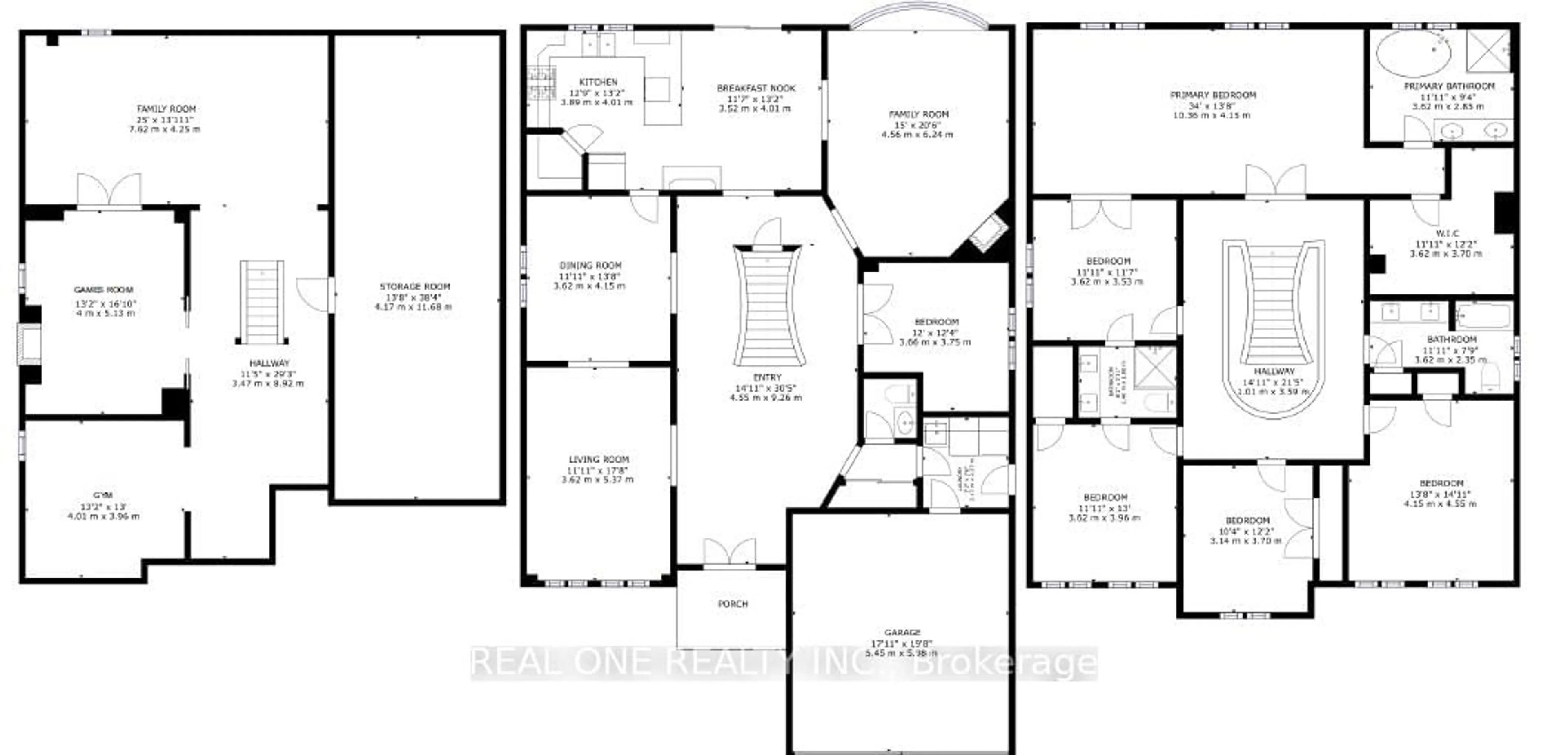 Floor plan for 1321 Monks Passage, Oakville Ontario L6M 1K6