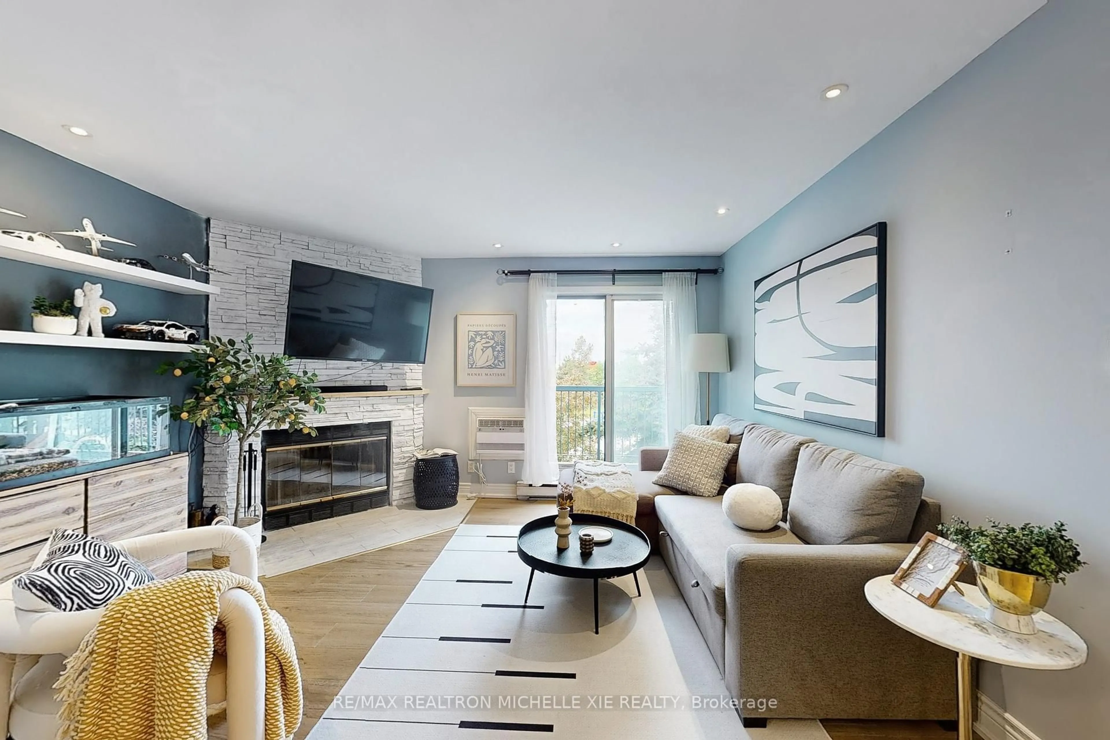 Living room with furniture, unknown for 65 Trailwood Dr #133, Mississauga Ontario L4Z 3L1