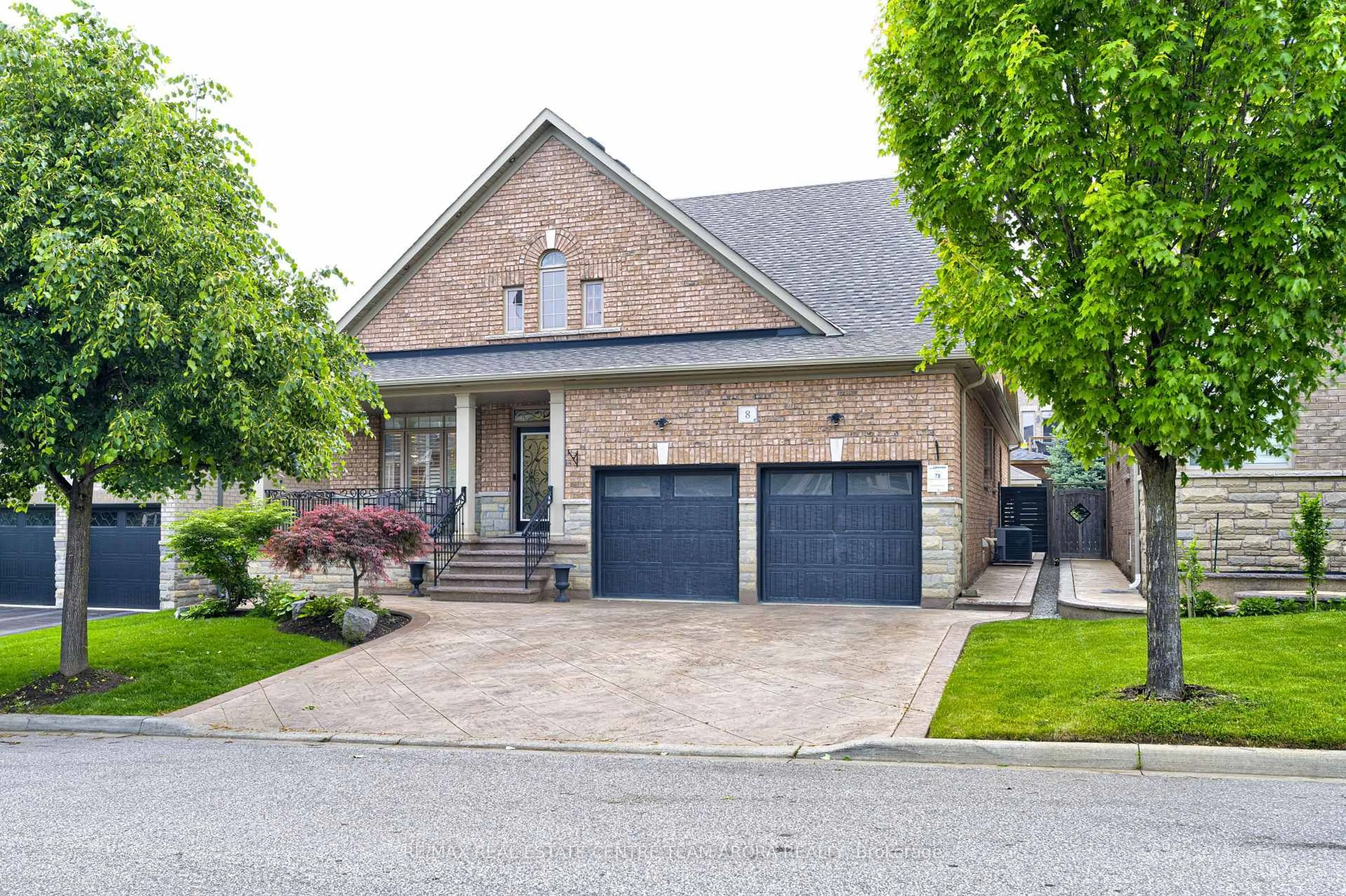 Home with brick exterior material, street for 8 Haywood Dr, Brampton Ontario L6X 0W1