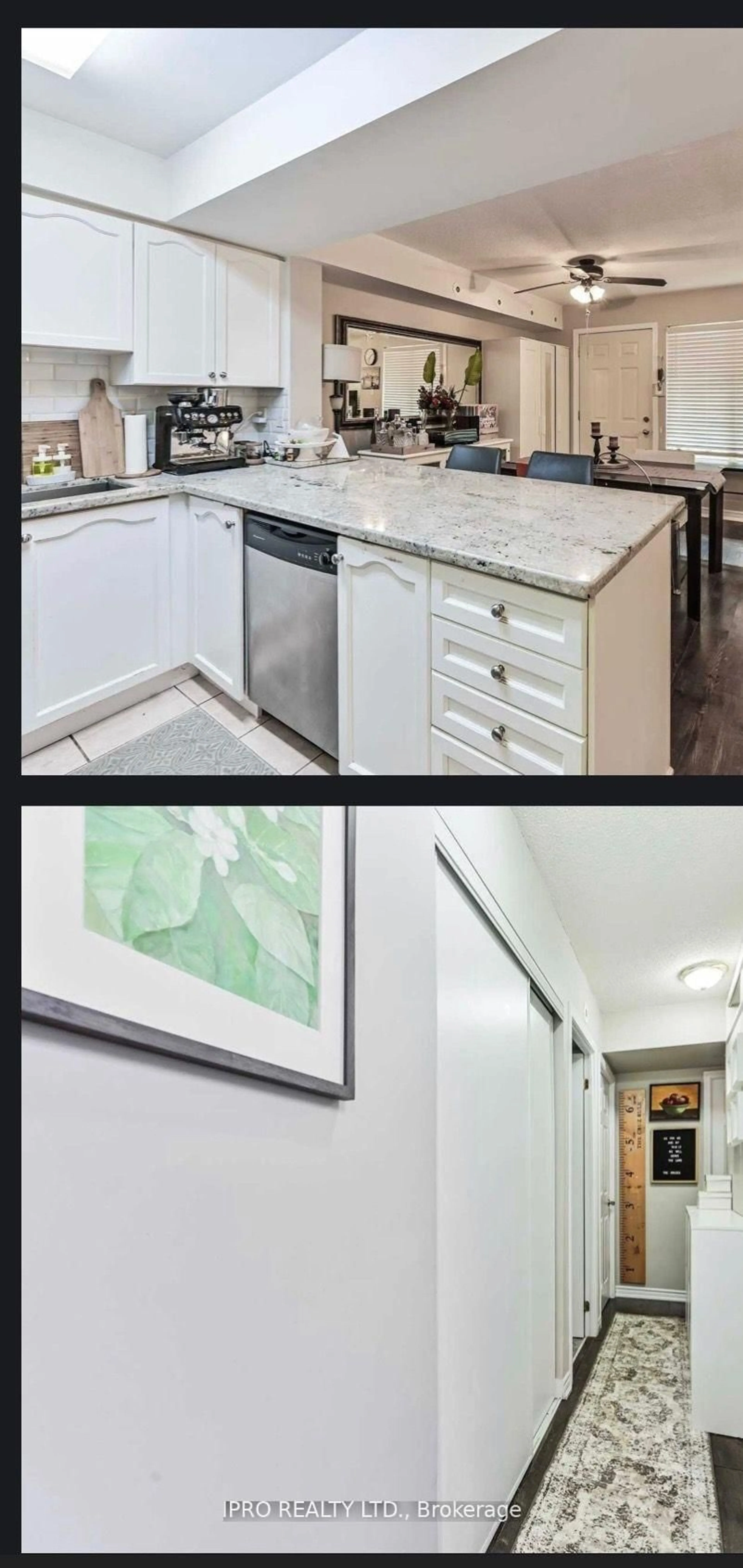 Open concept kitchen, ceramic/tile floor for 85 George Appleton Way #1013, Toronto Ontario M3M 0A2