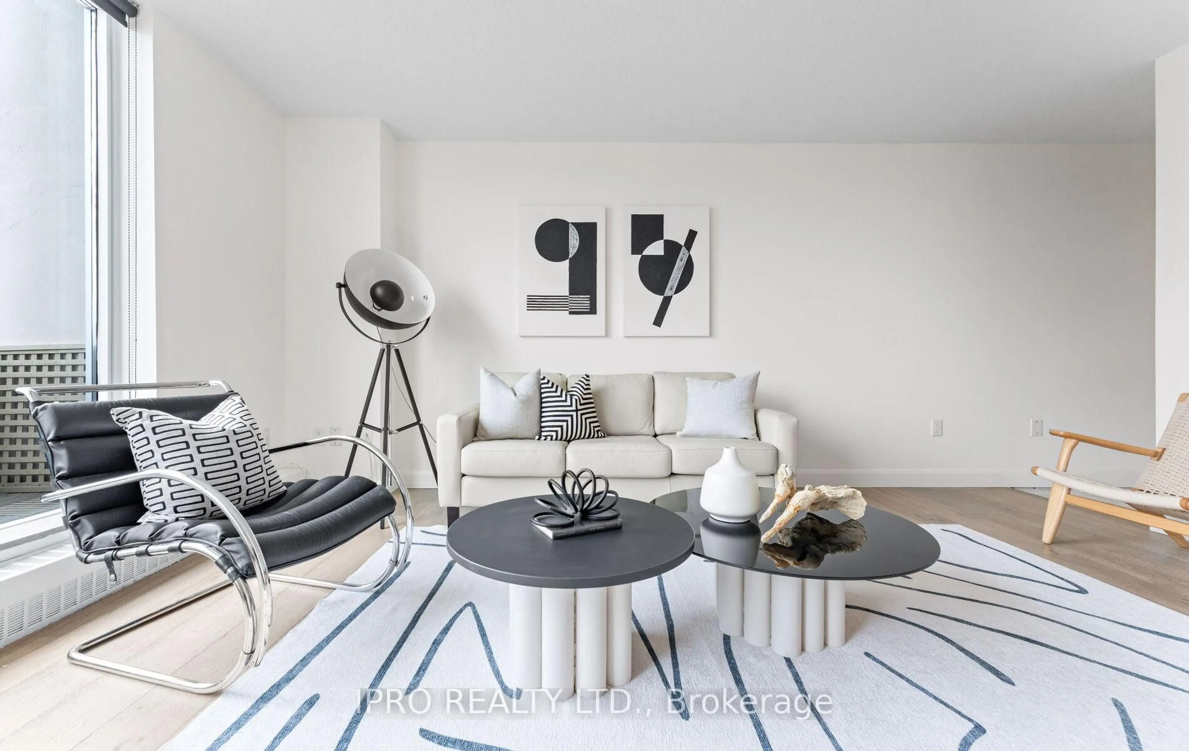 Living room with furniture, unknown for 60 Southport St #414, Toronto Ontario M6S 3N4