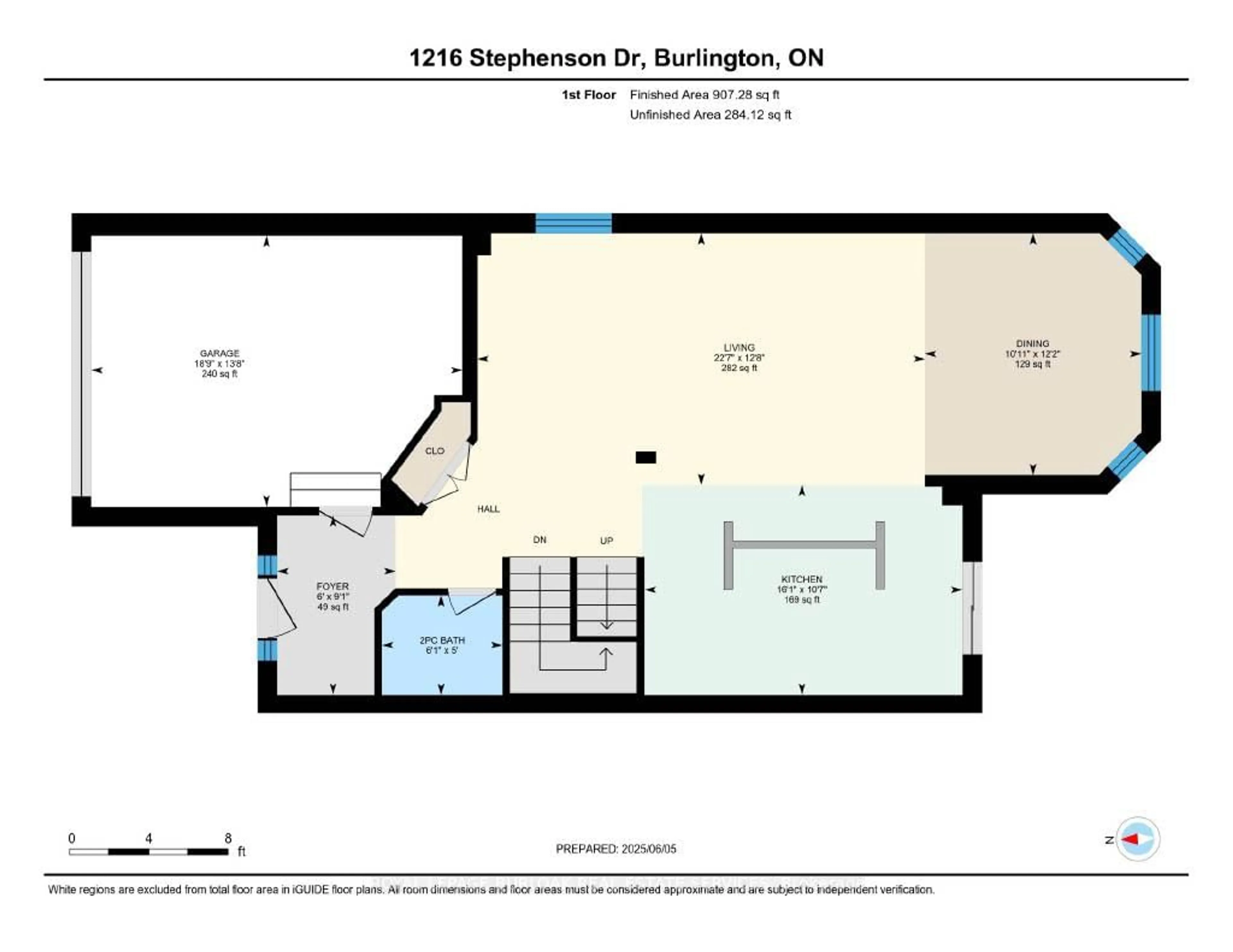 Floor plan for 1216 Stephenson Dr, Burlington Ontario L7S 2B6