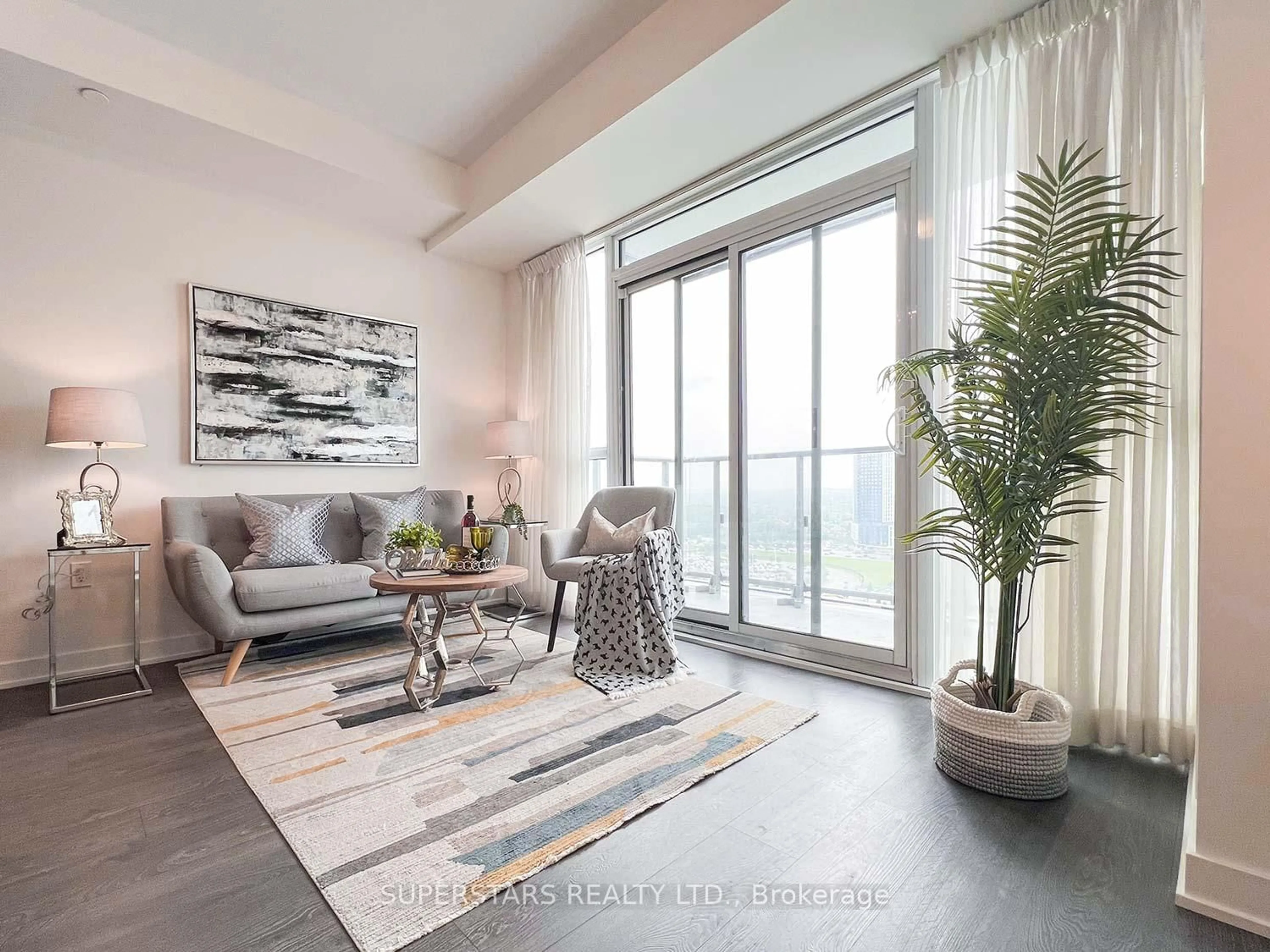 Living room with furniture, unknown for 4677 Glen Erin Dr #1703, Mississauga Ontario L5M 2E3